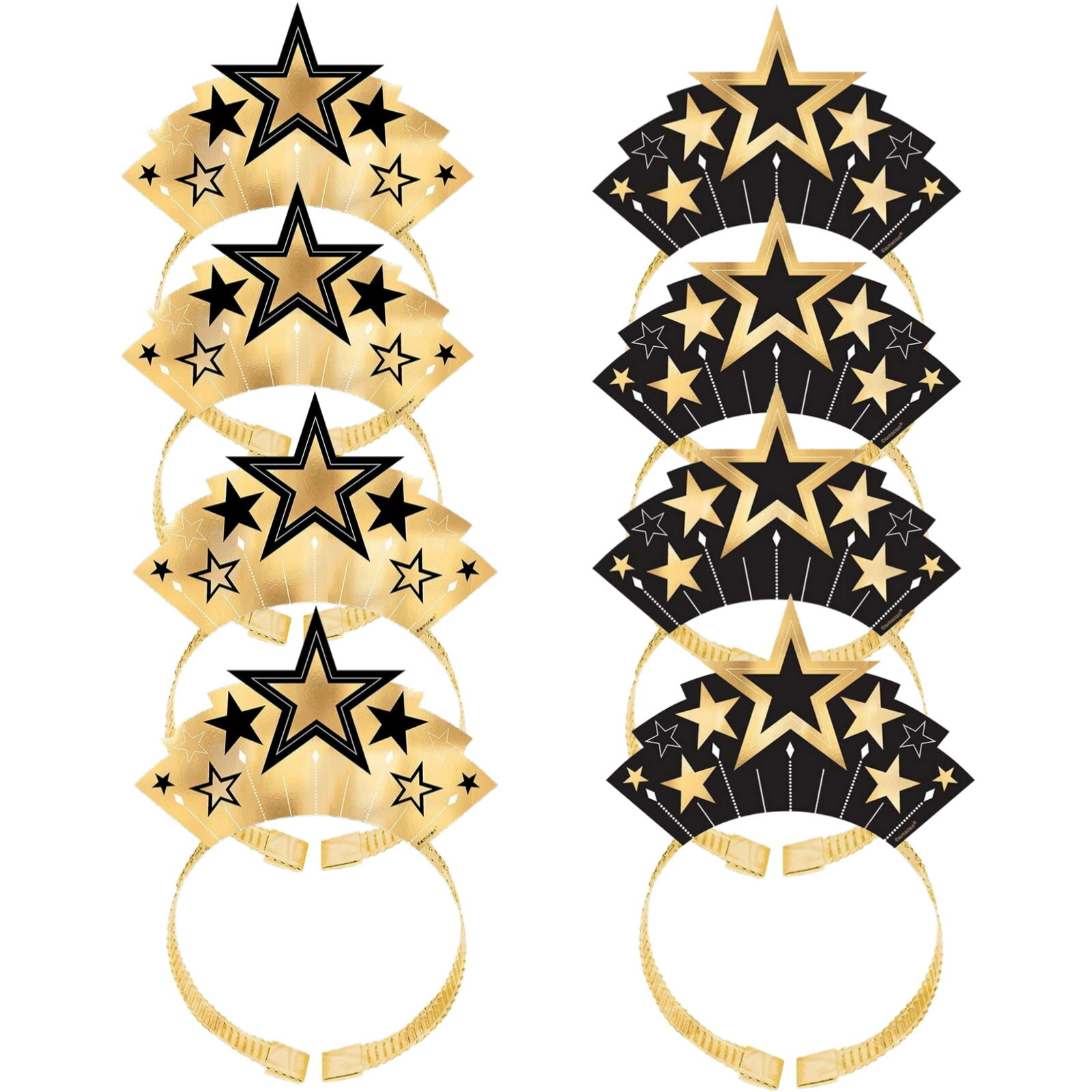 Glitz & Glam Star Tiaras (Pack of 8)