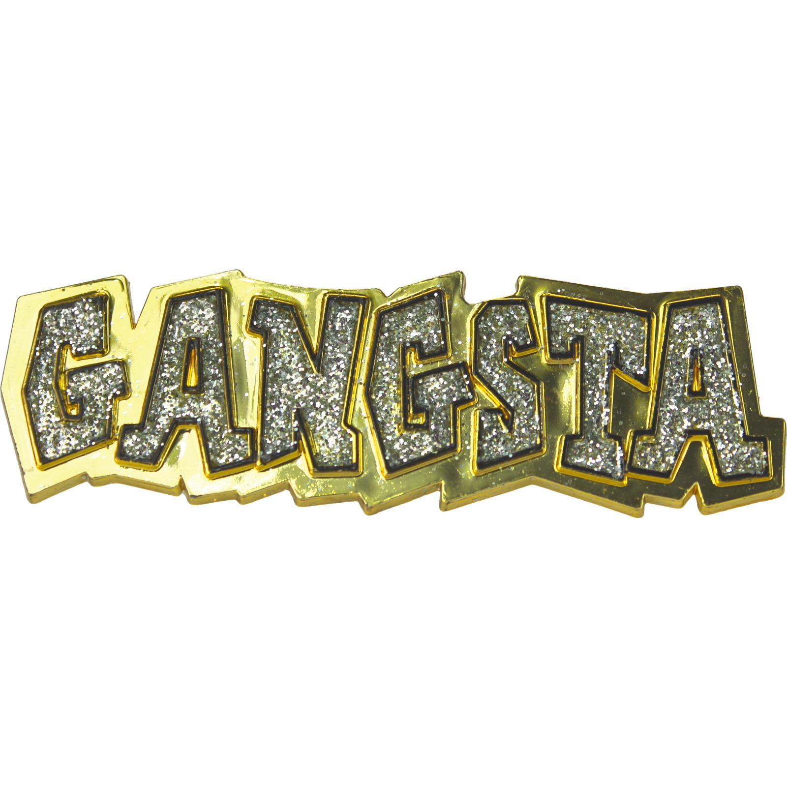 Plastic Gold Gangsta Ring