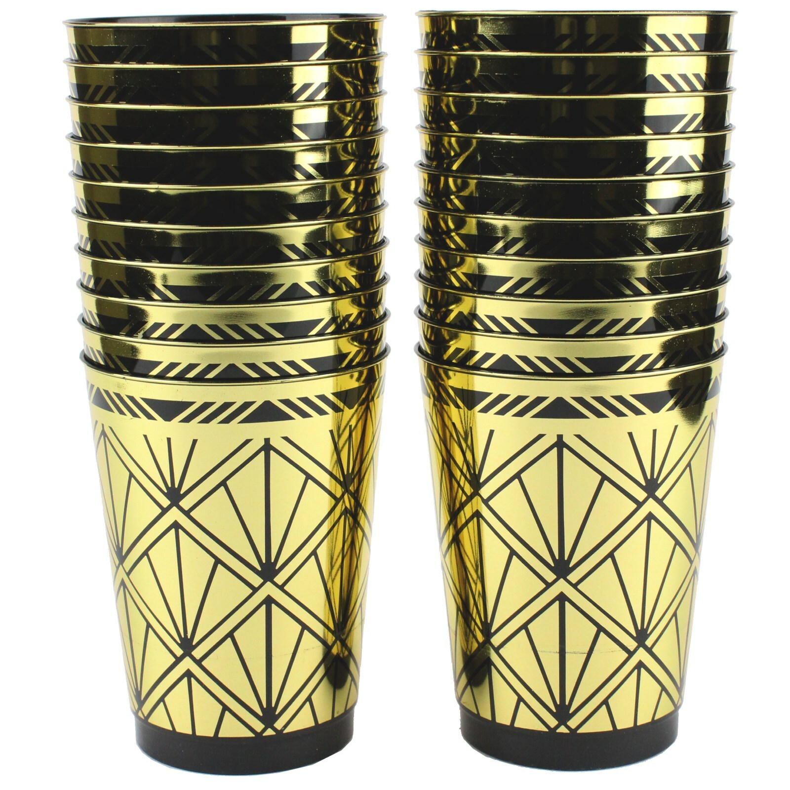 Glitz & Glam Plastic Cups (Pack of 20)