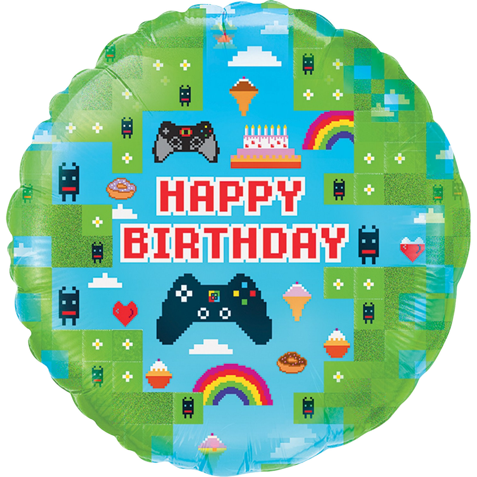 Gaming Fun Round Helium Balloon 
