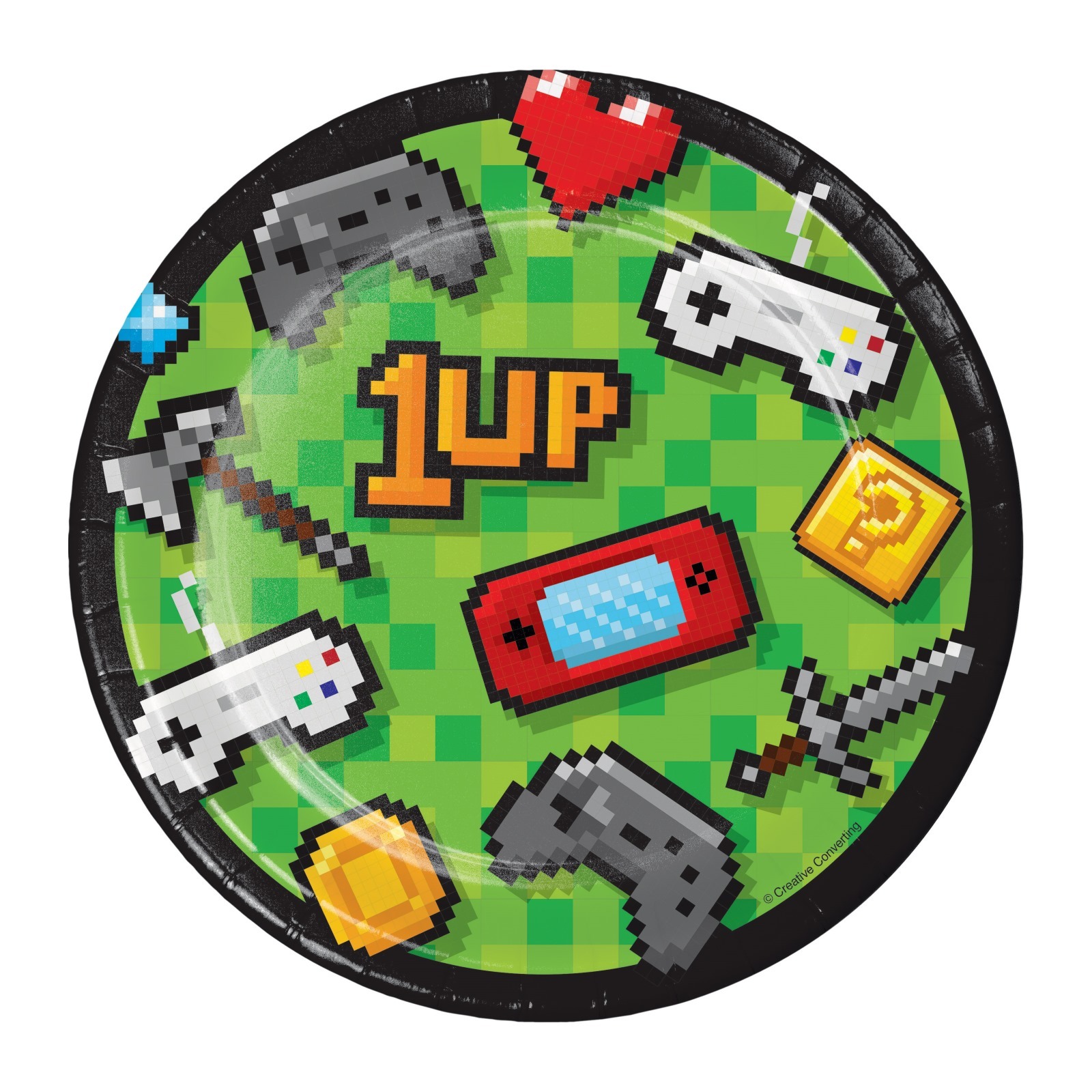 Gaming Party Small Paper Plates (Pack of 8)