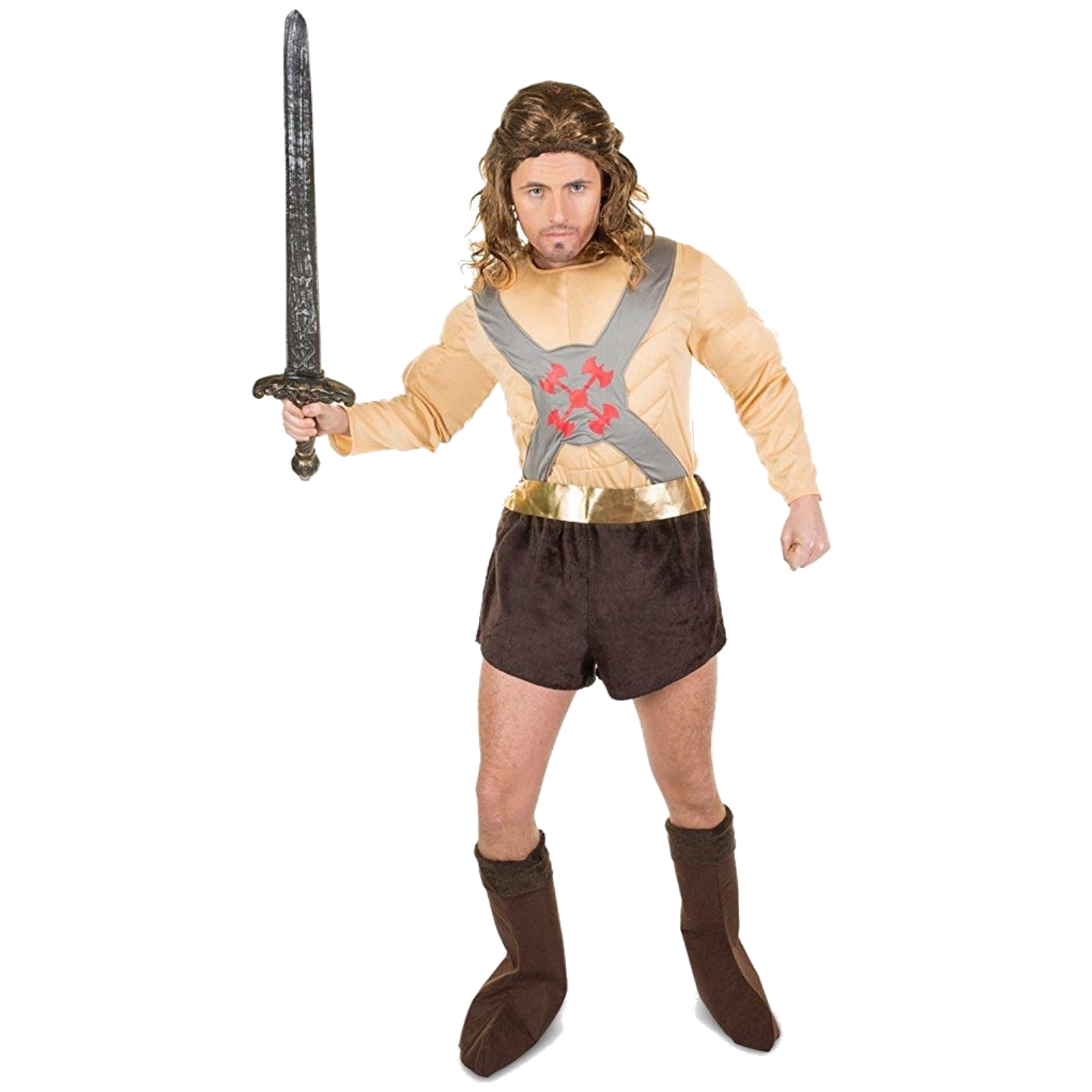 Muscular Barbarian Mens Costume Large