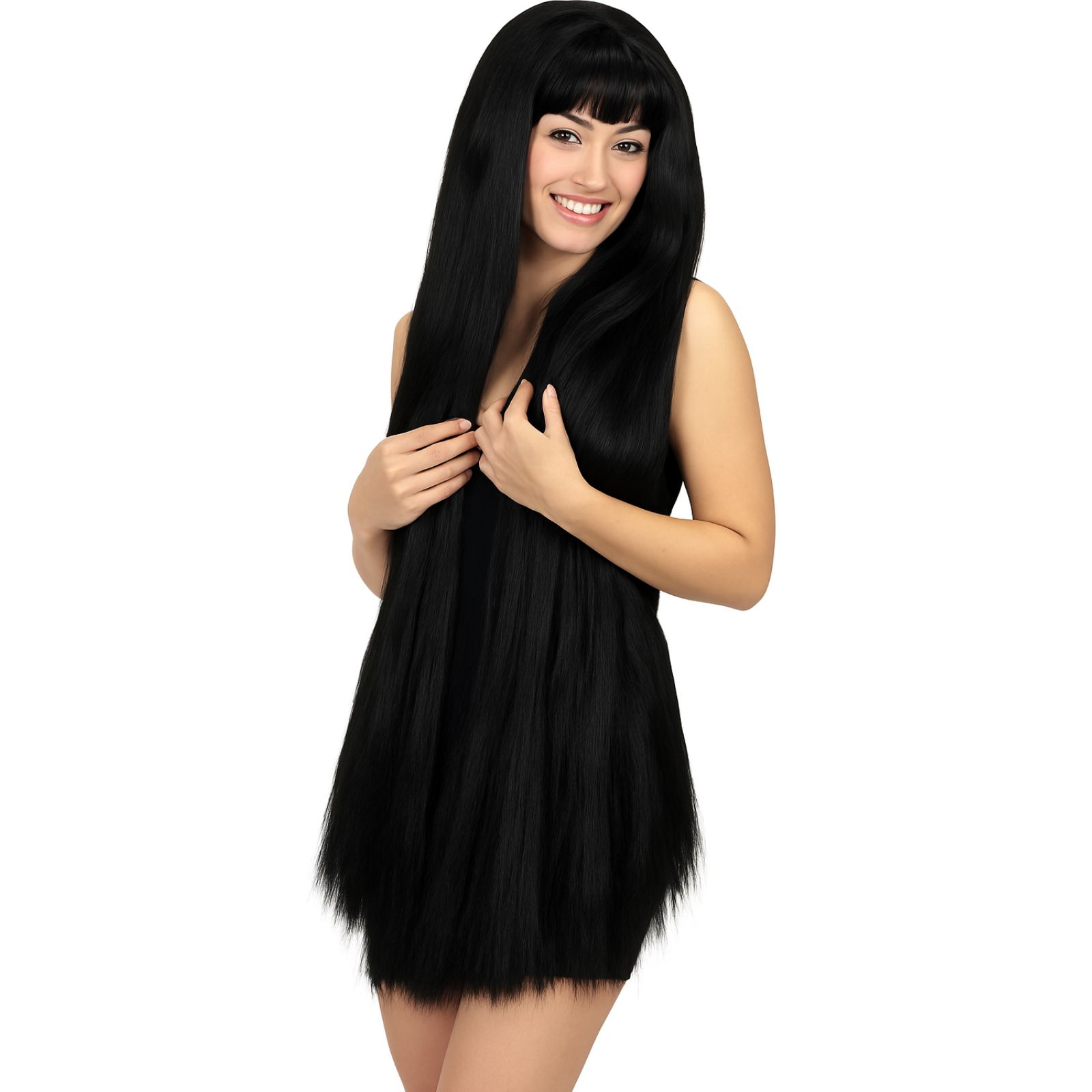 Garden of Eden Extra Long Black Wig 100cm