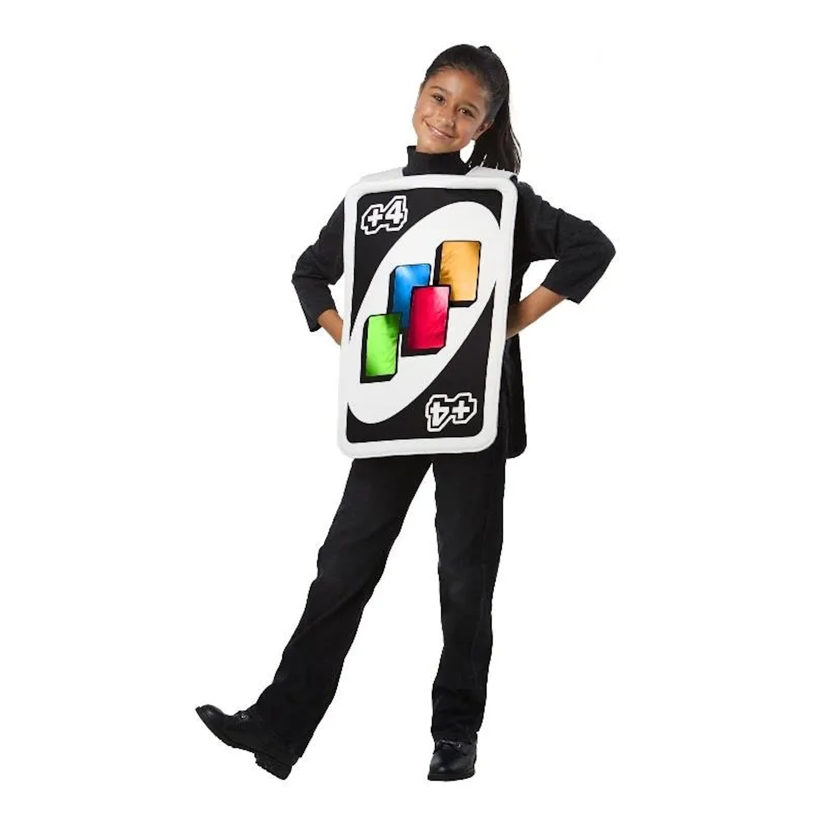 Uno Draw Four Card Child Costume