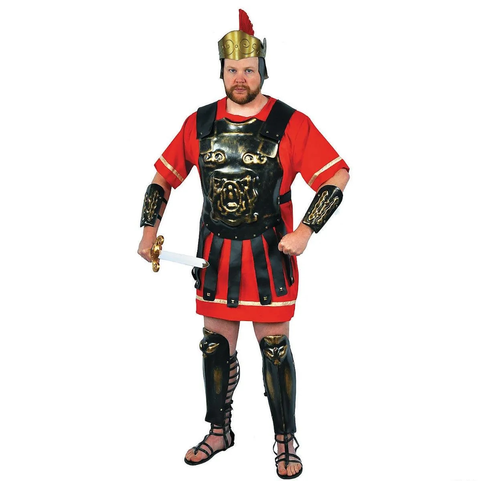 Roman Armour Gold Wash Adult Costume Kit