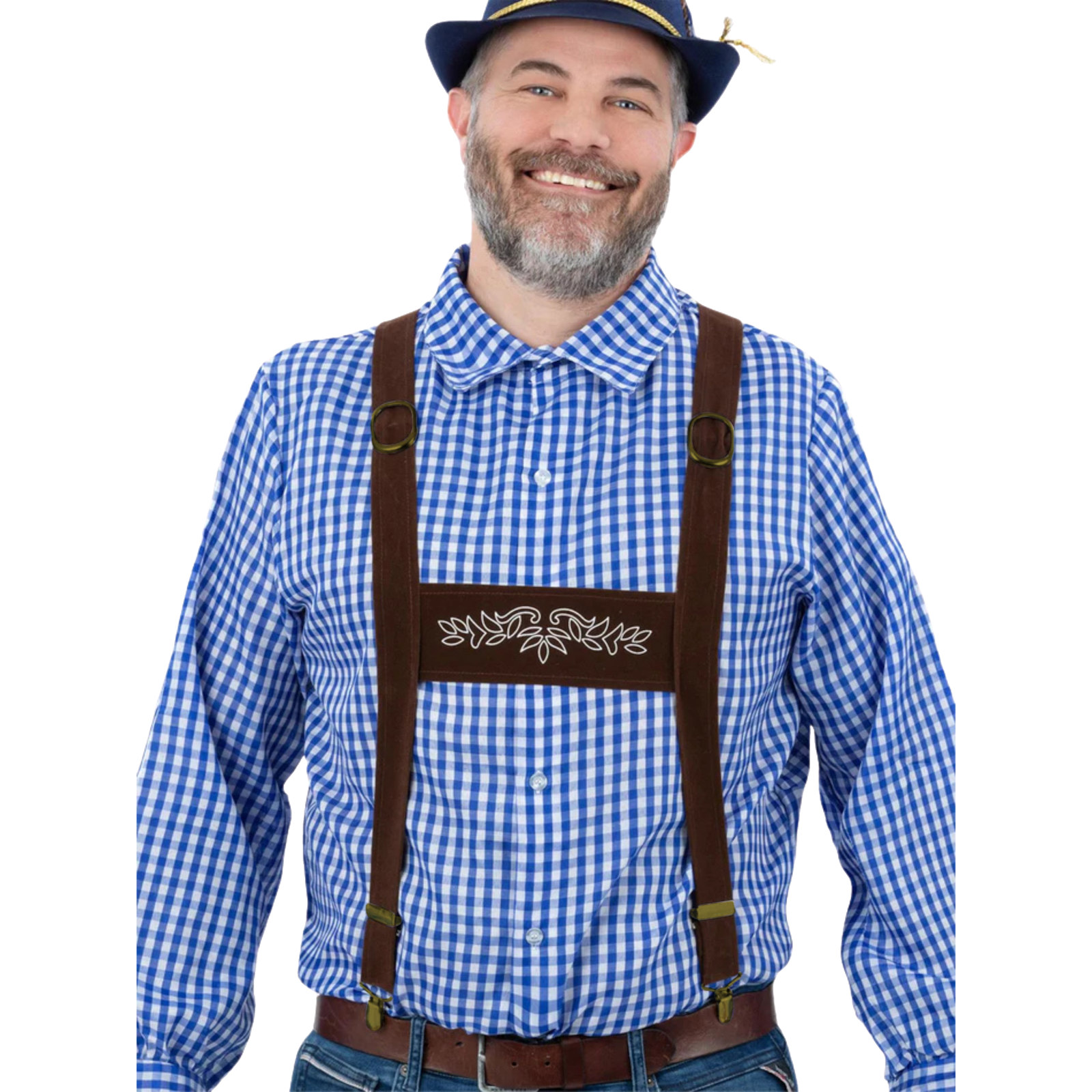 Dark Brown Lederhosen Braces
