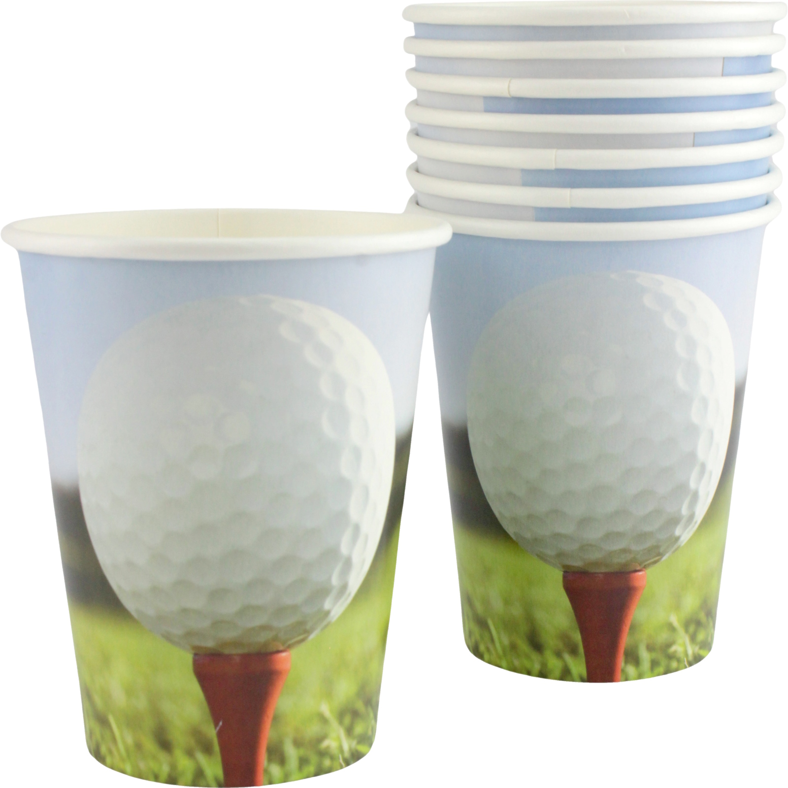Sports Fanatic Golf Paper Cups (Pack of 8)