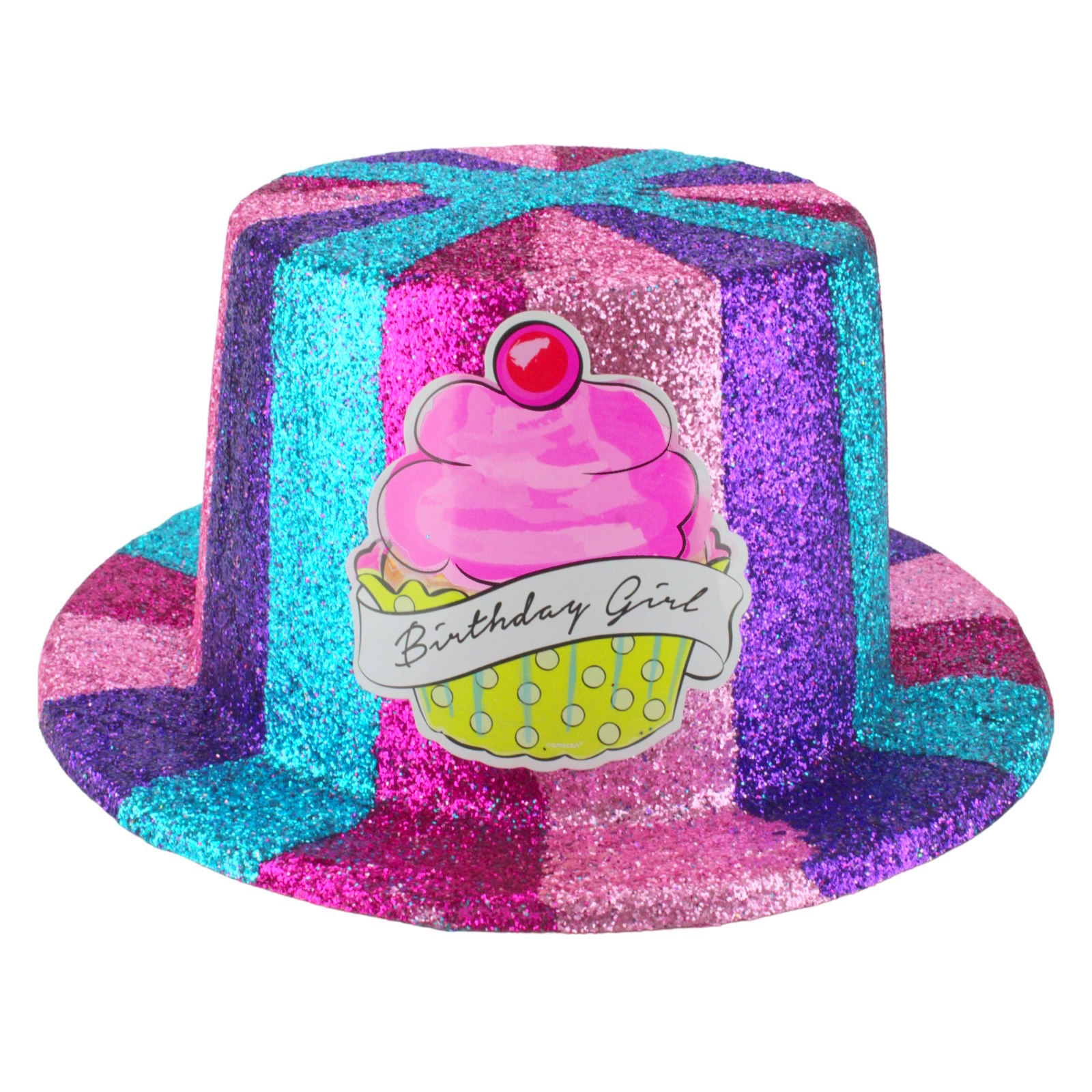 Sweet Sparkle and Swirl Glitter Top Hat 