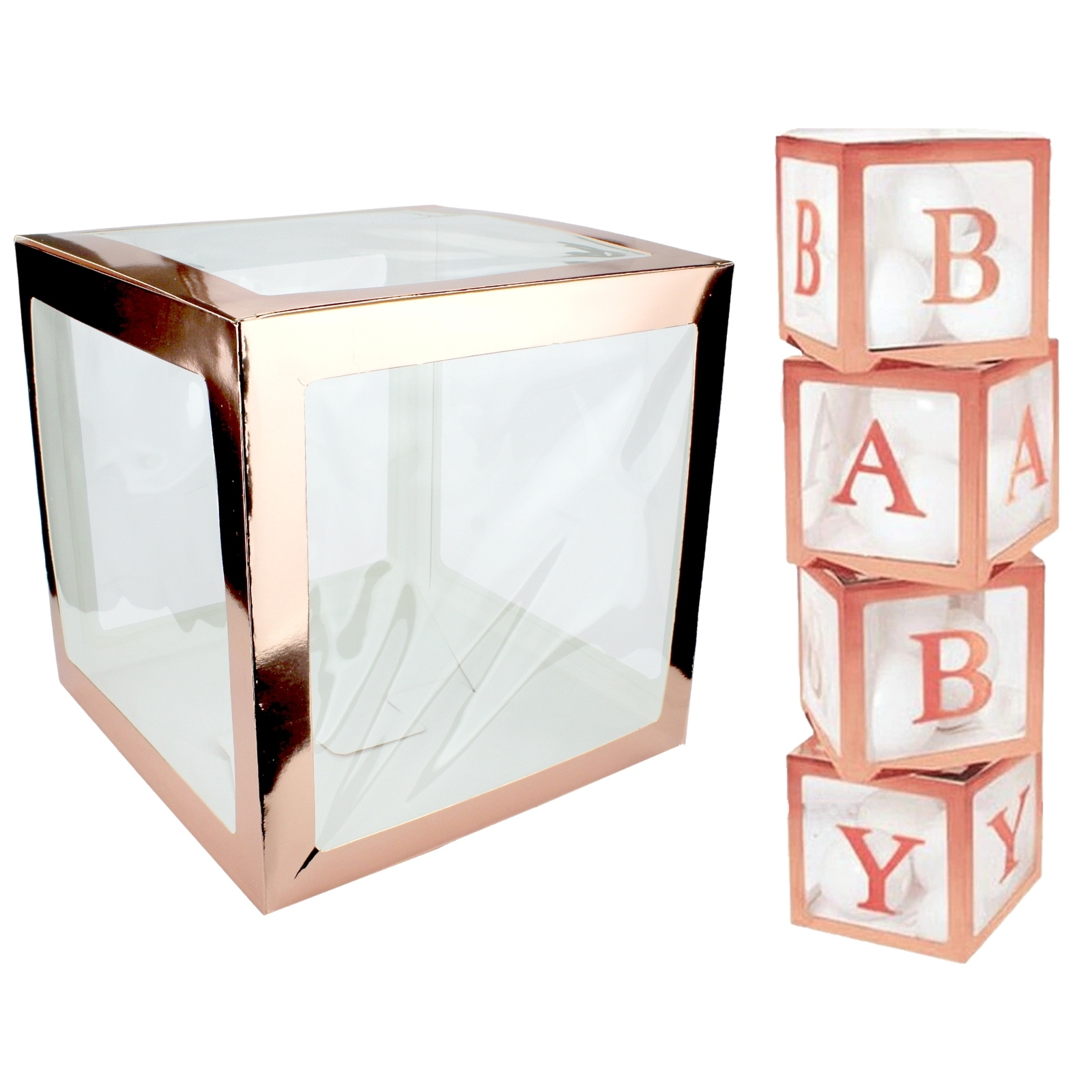 Rose Gold Balloon Box (30cm)