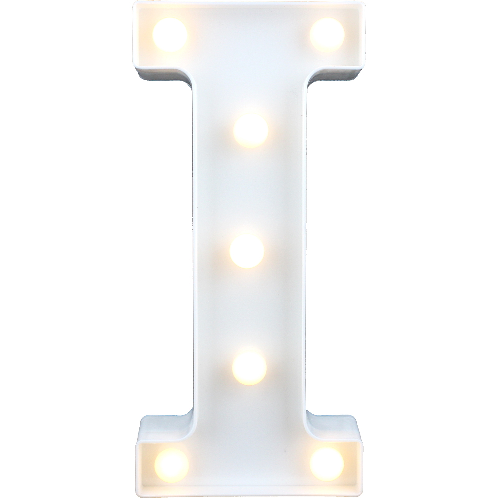 LED Light Up Letter I White
