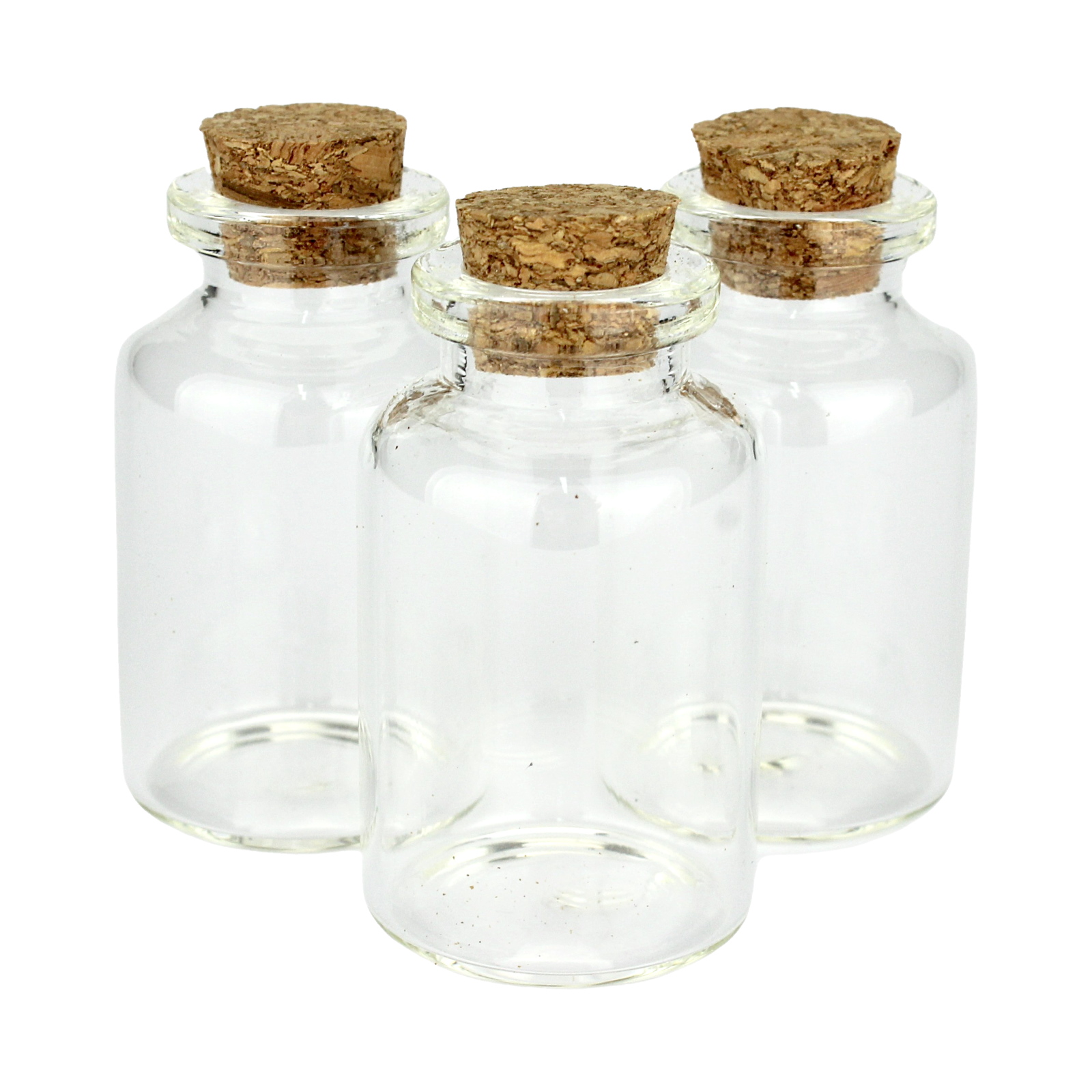 Mini Glass Bottles 16ml  (Pack of 3)
