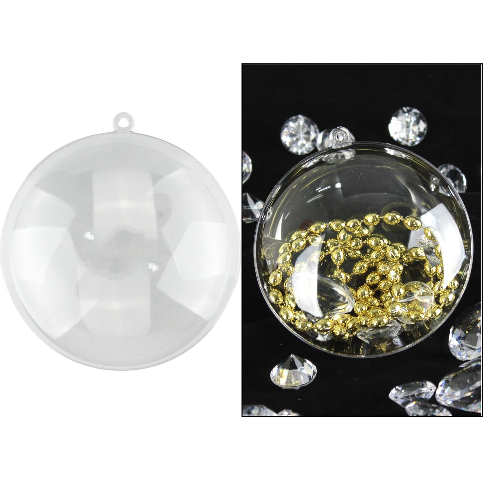 Clear Plastic Fillable Disc 9cm