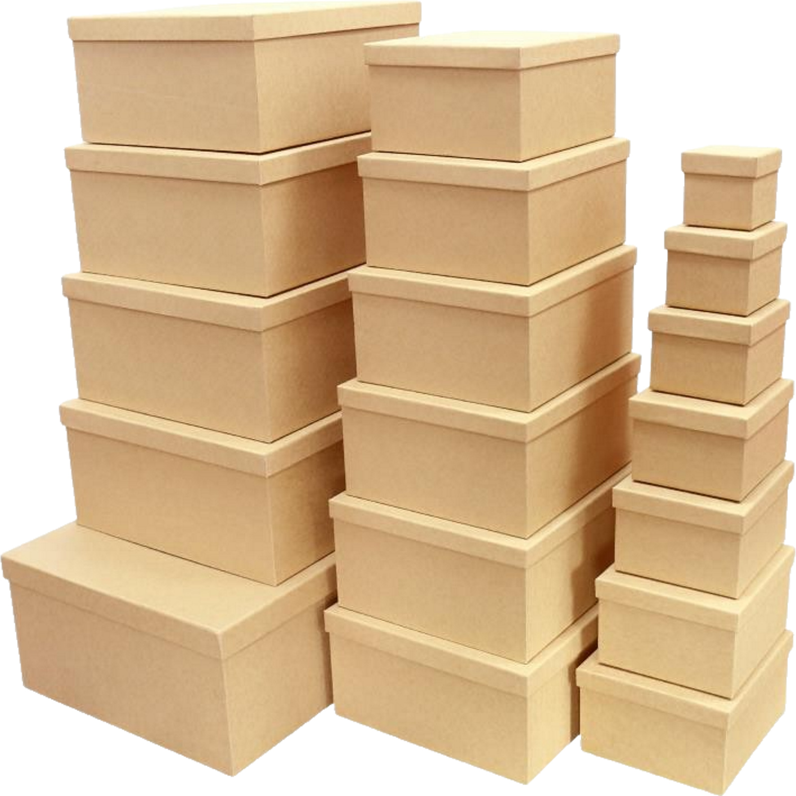 Assorted Kraft Gift Boxes (Set of 18)