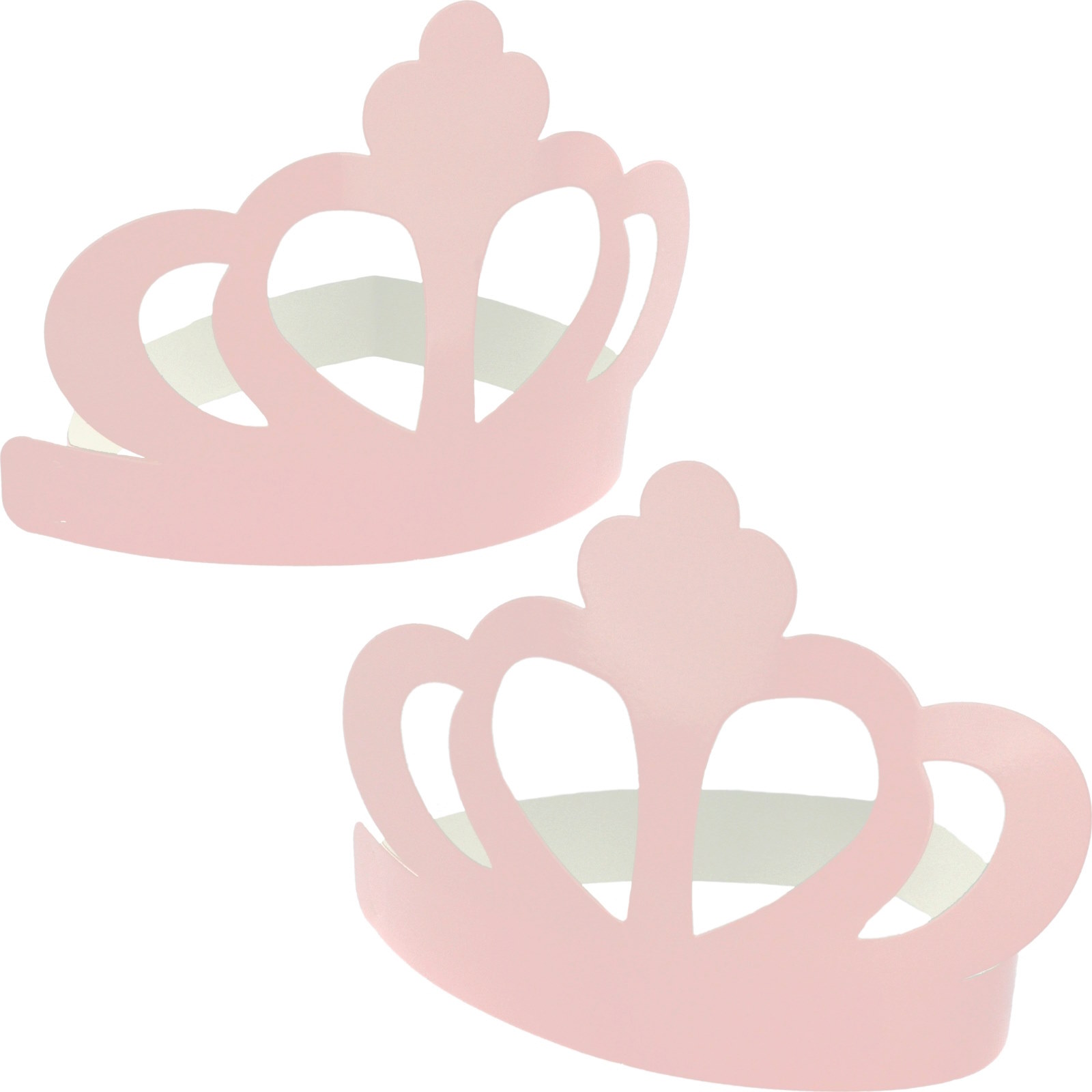 Light Pink Princess Paper Crowns (Pack of 6) 