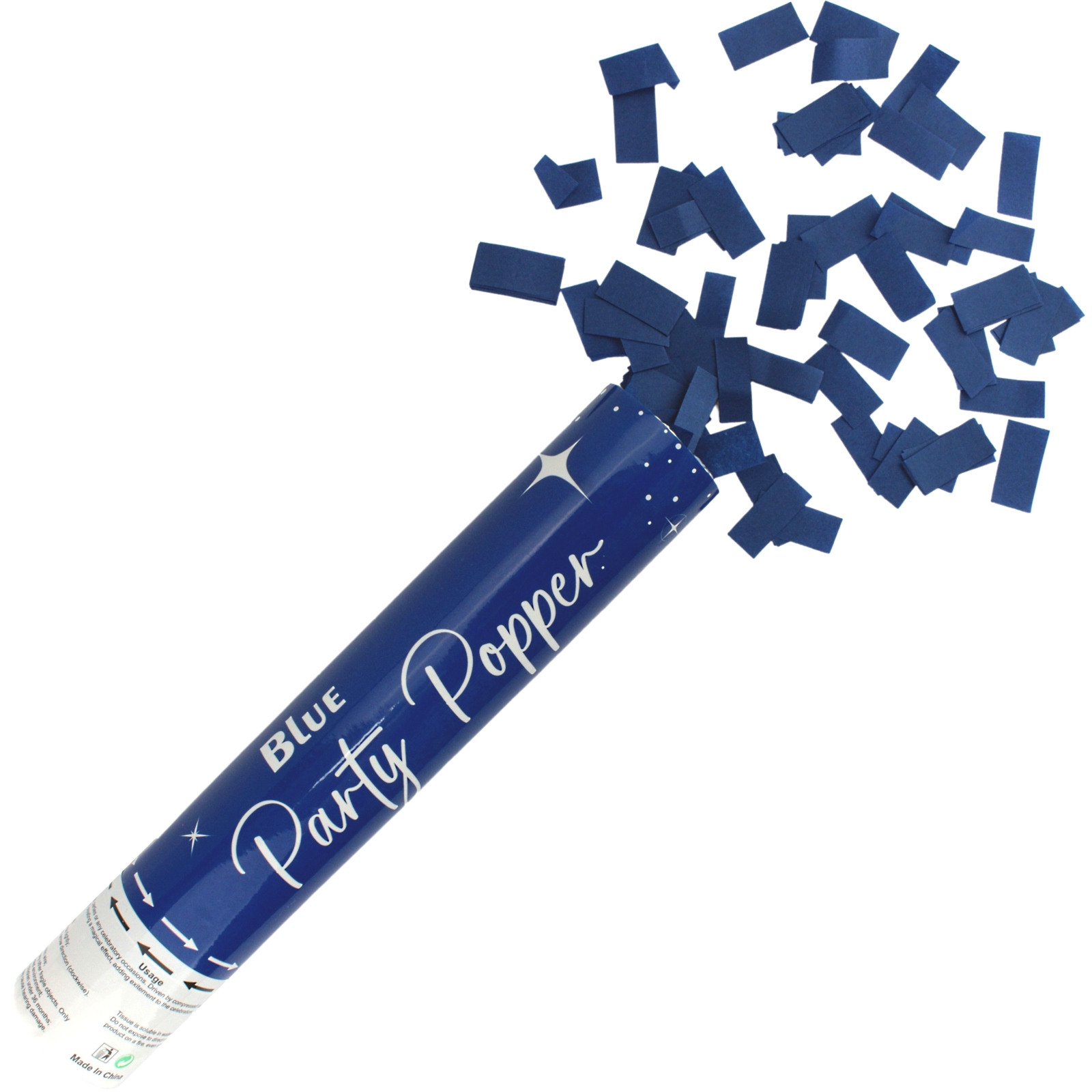 Blue Confetti Twist Popper