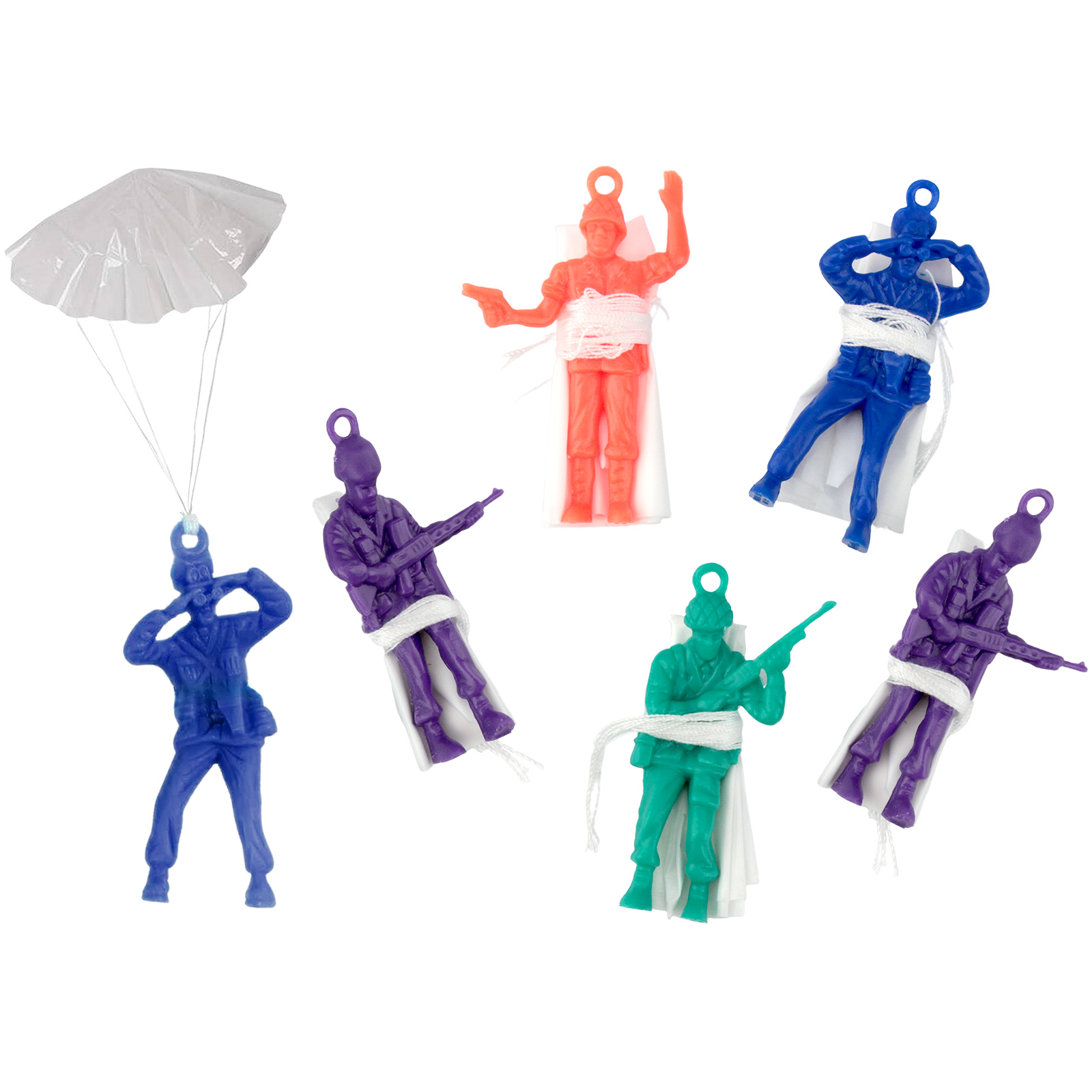 Plastic Parachute Men (Pack of 6)