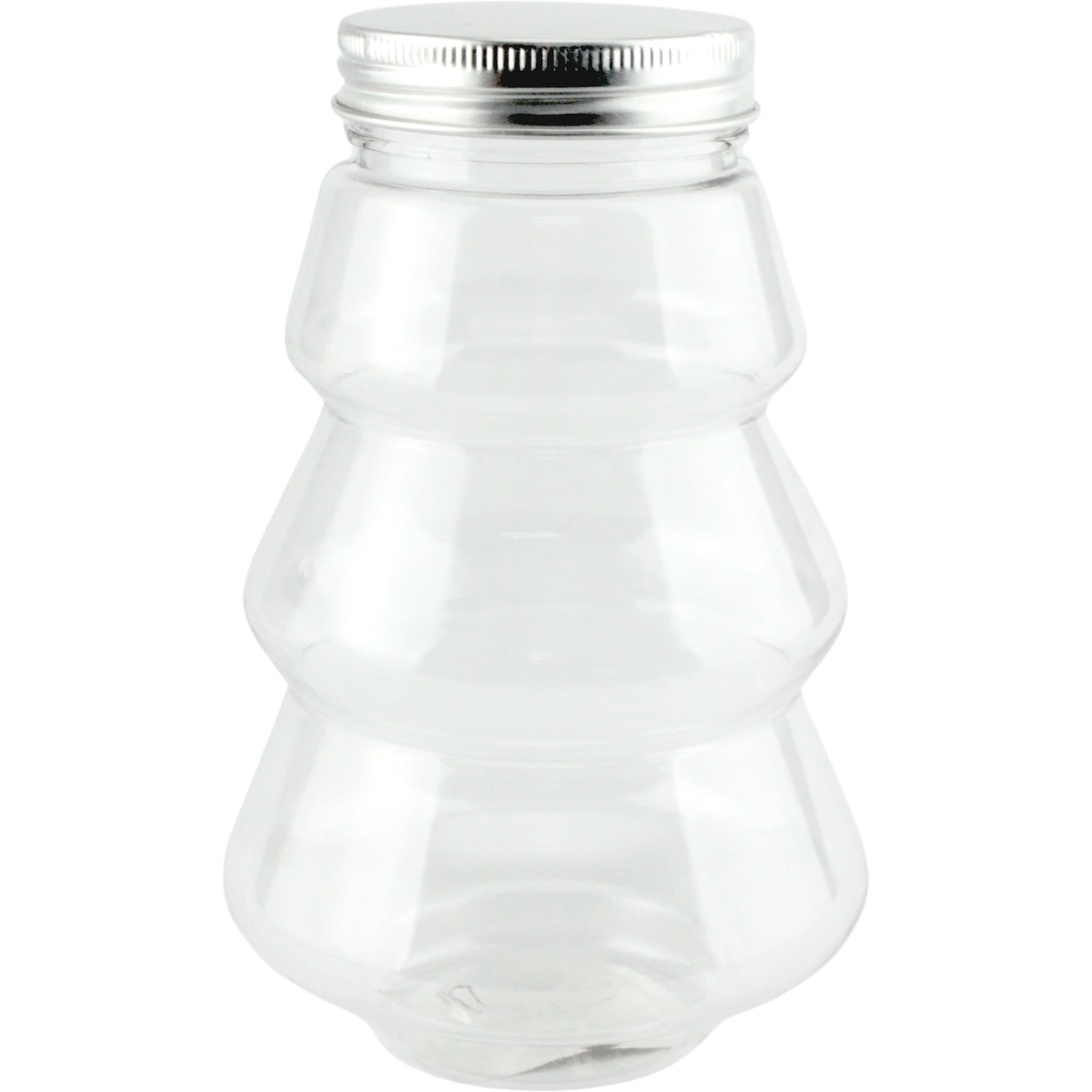 Clear Tree Shape Screw Top Jar 500ml