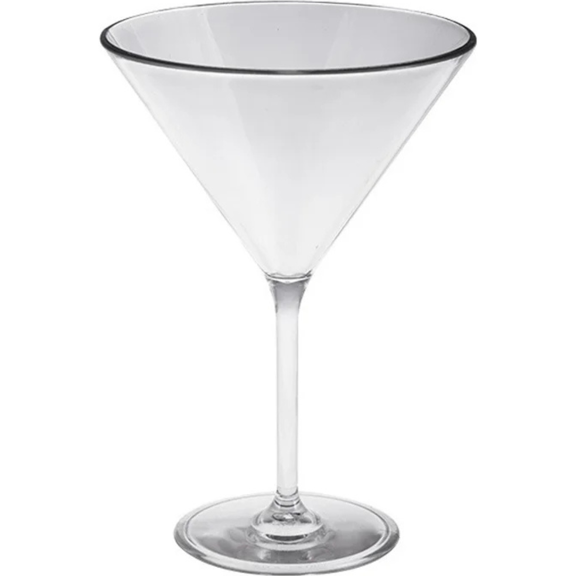 Clear Acrylic Reusable Martini Glass 230ml 