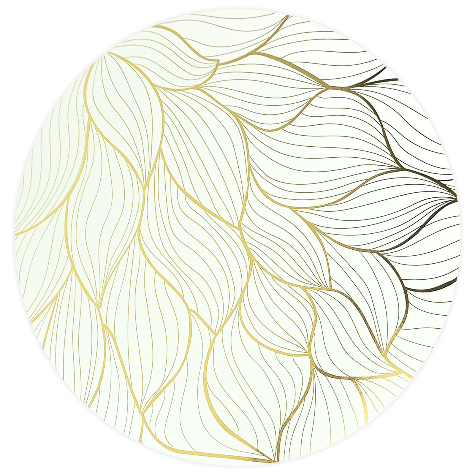 Gold Foil Patterned Cardboard Placemats (Pack of 4)