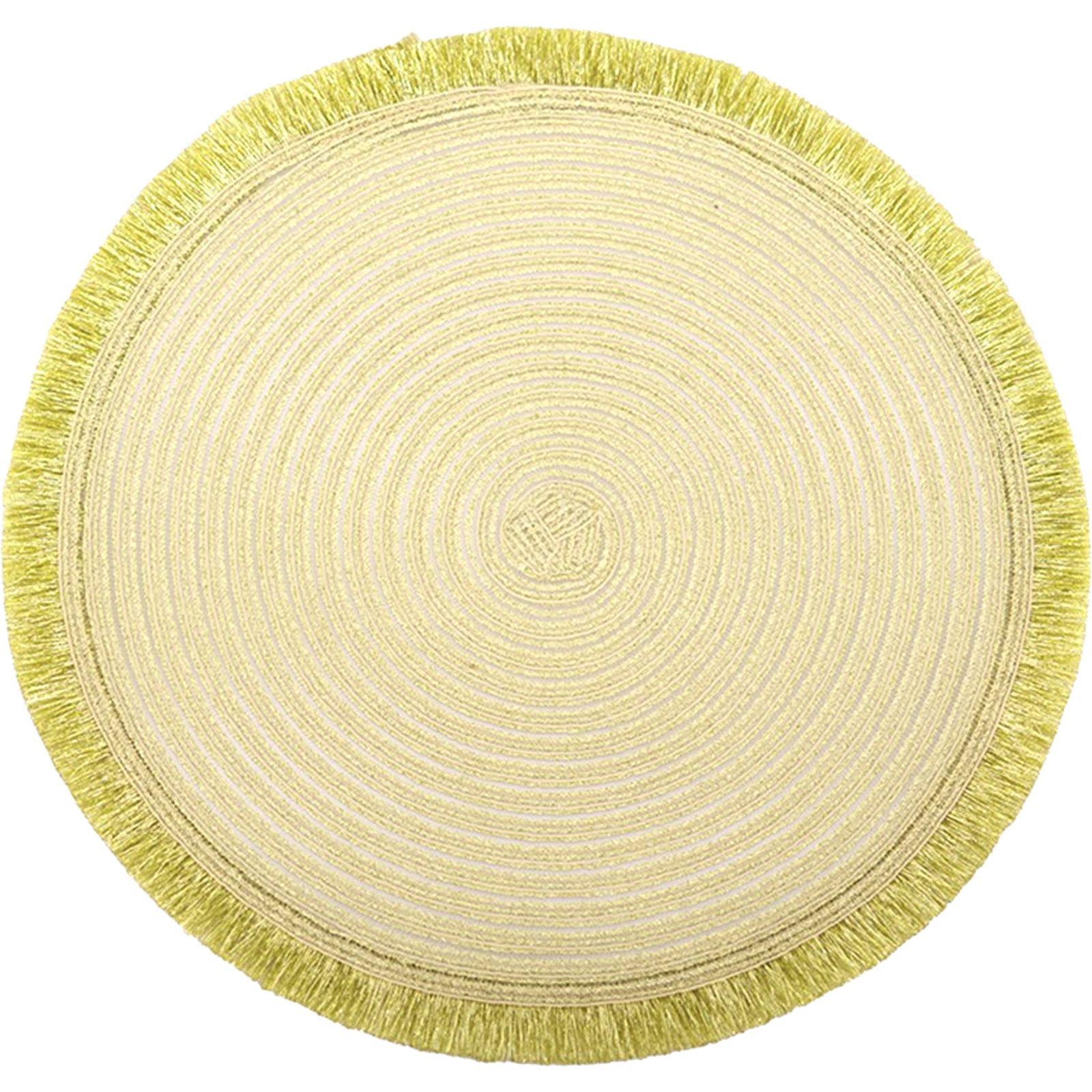 Gold Round Woven Placemat