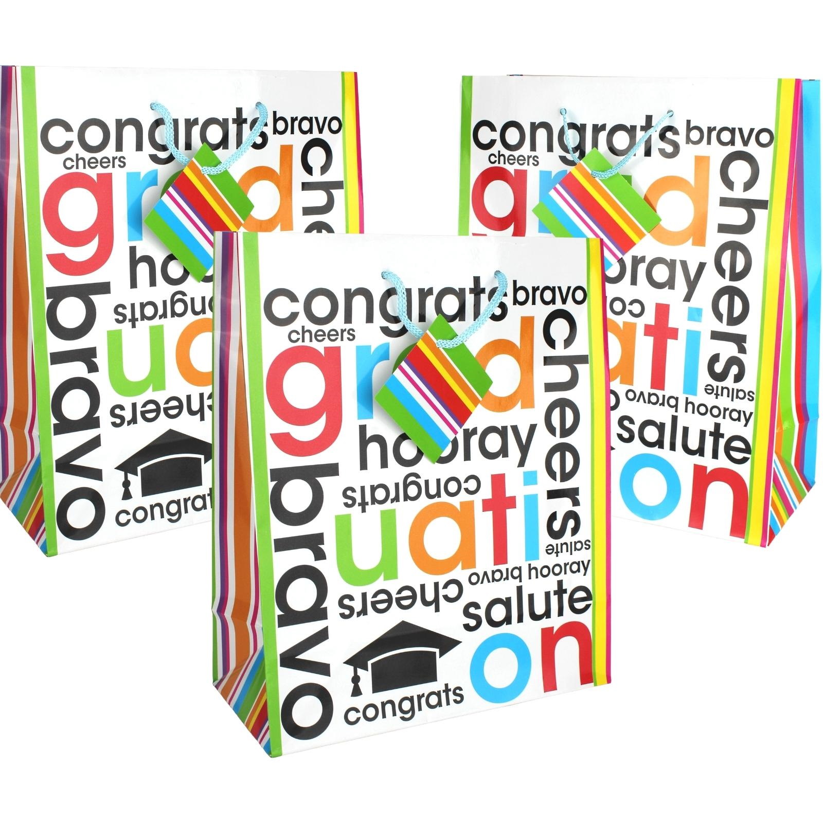 Cheers To The Grad Gift Bags (Pack of 12)