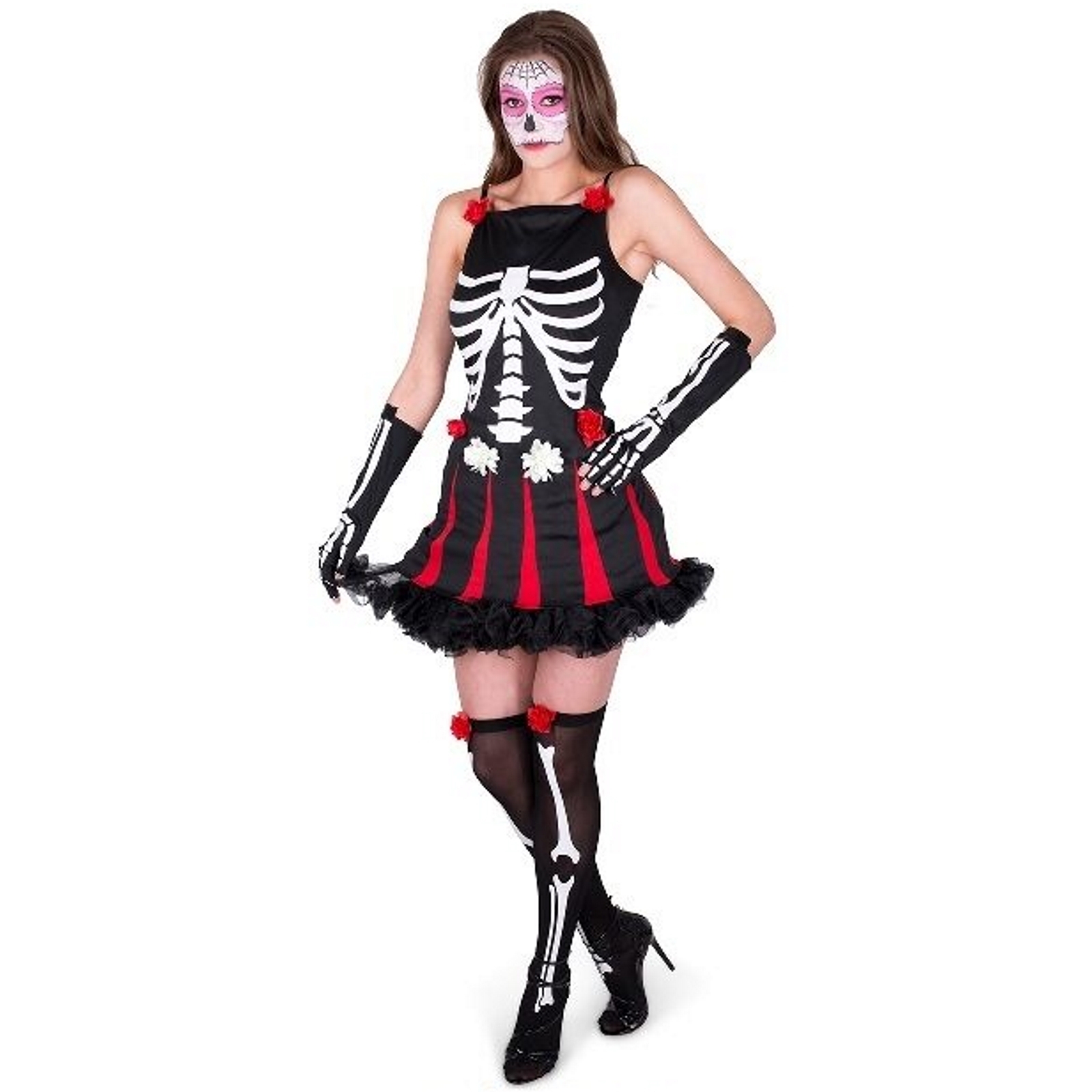 Day Of The Dead Ladies Costume Small