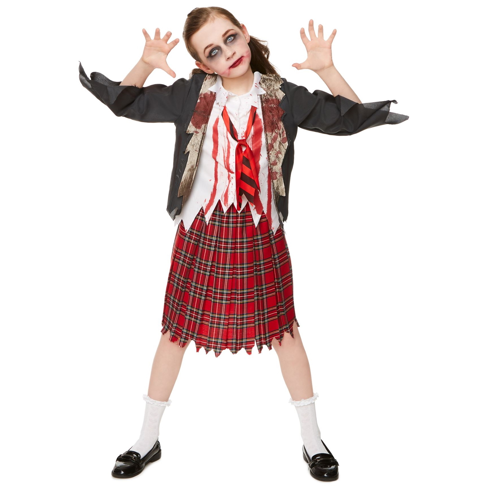 Zombie School Girl Childs Costume Medium