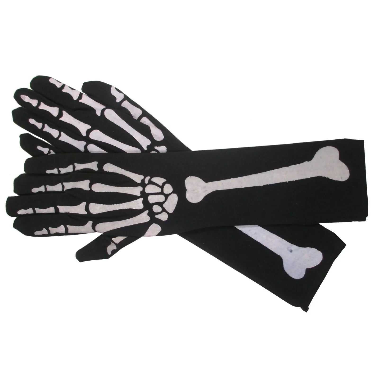 Long Skeleton Arm Gloves