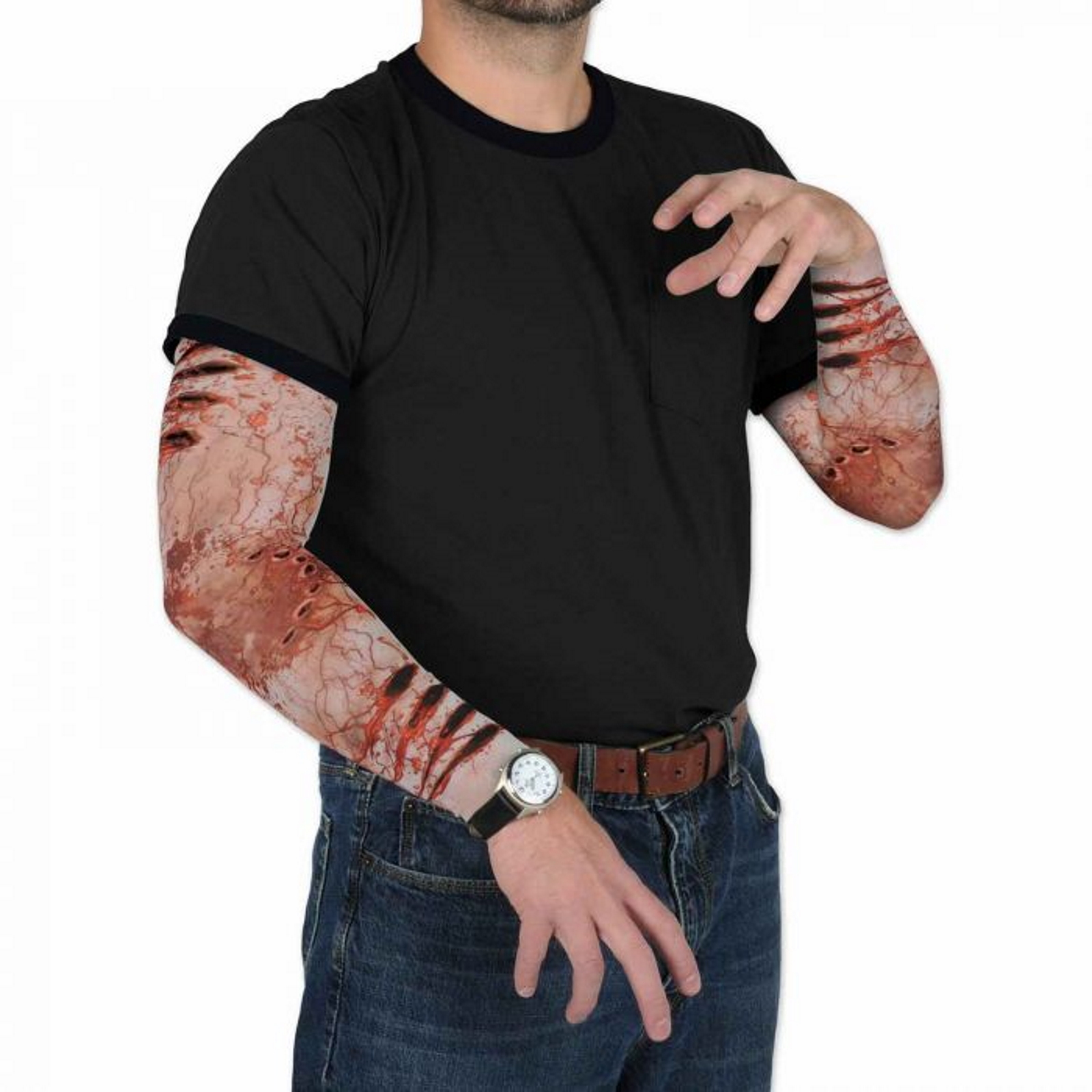 Zombie Bite Party Sleeves (1 Pair)