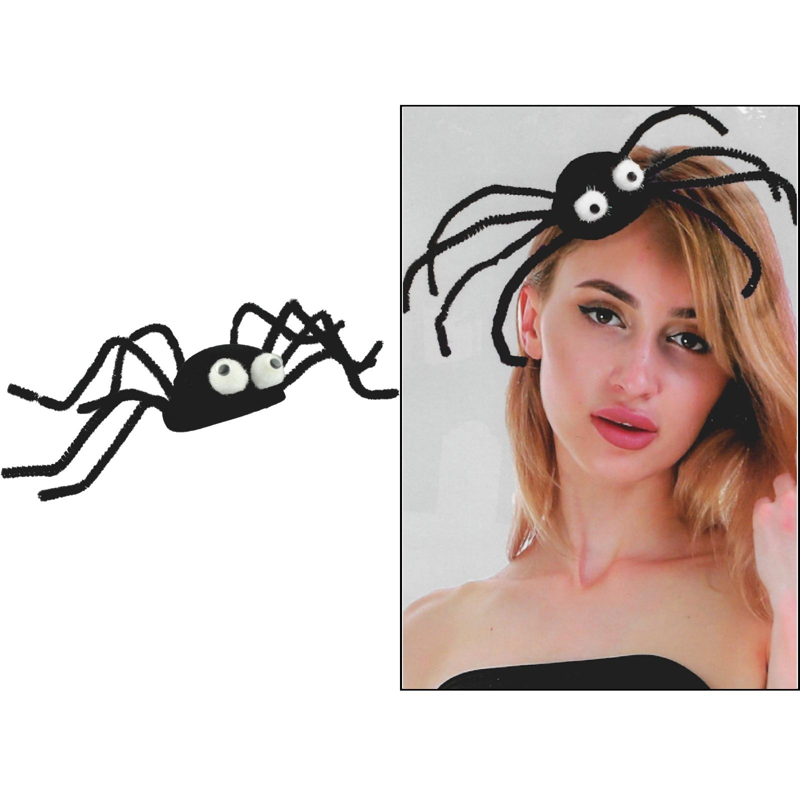 Black Spider Hair Clip 10cm 