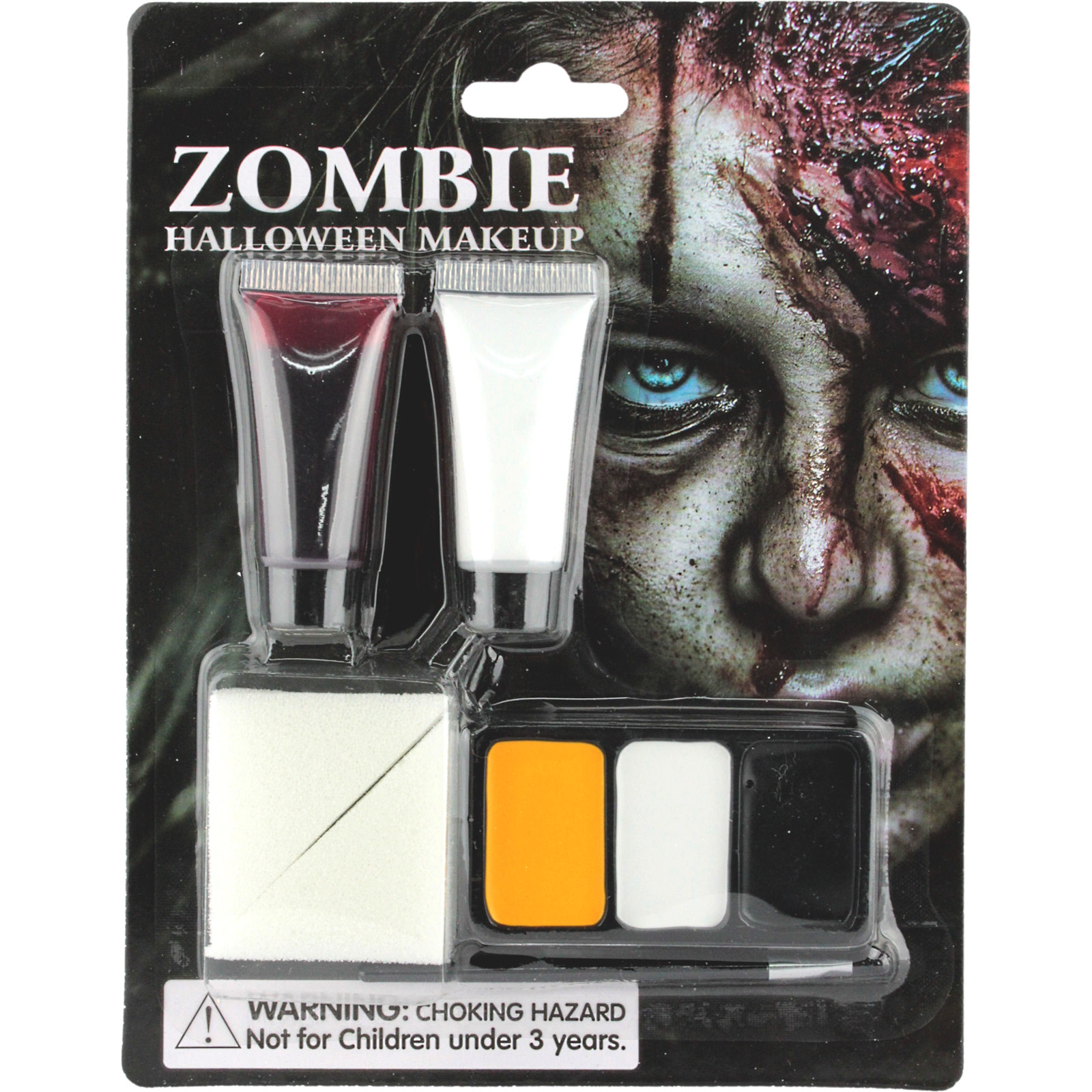 Zombie Face Painting Kit with Fake Blood 