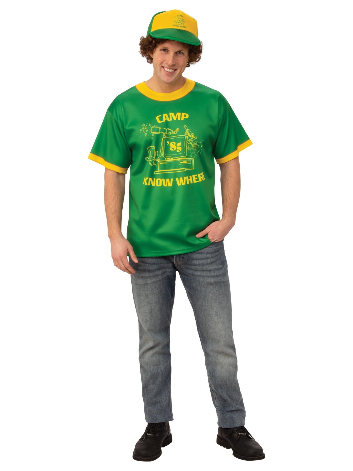 Stranger Things Dustin Camp Know Where Adult Costume