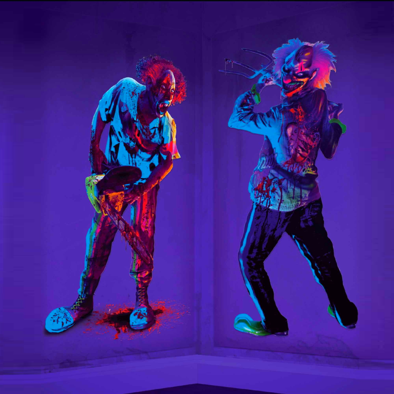 Creepy Carnival Clowns Scene Setter Wall Decorations