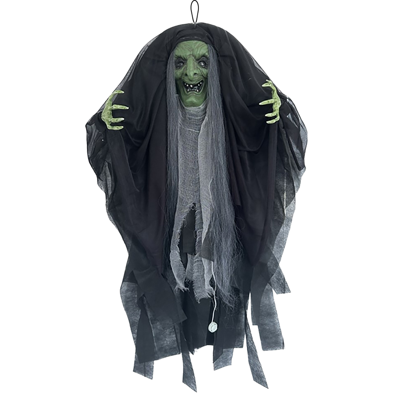Talking Evil Witch Hanging Decoration