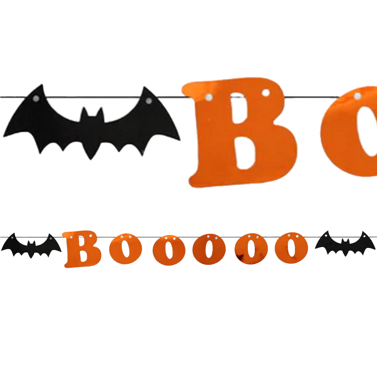 Halloween Boo Foil Garland Banner