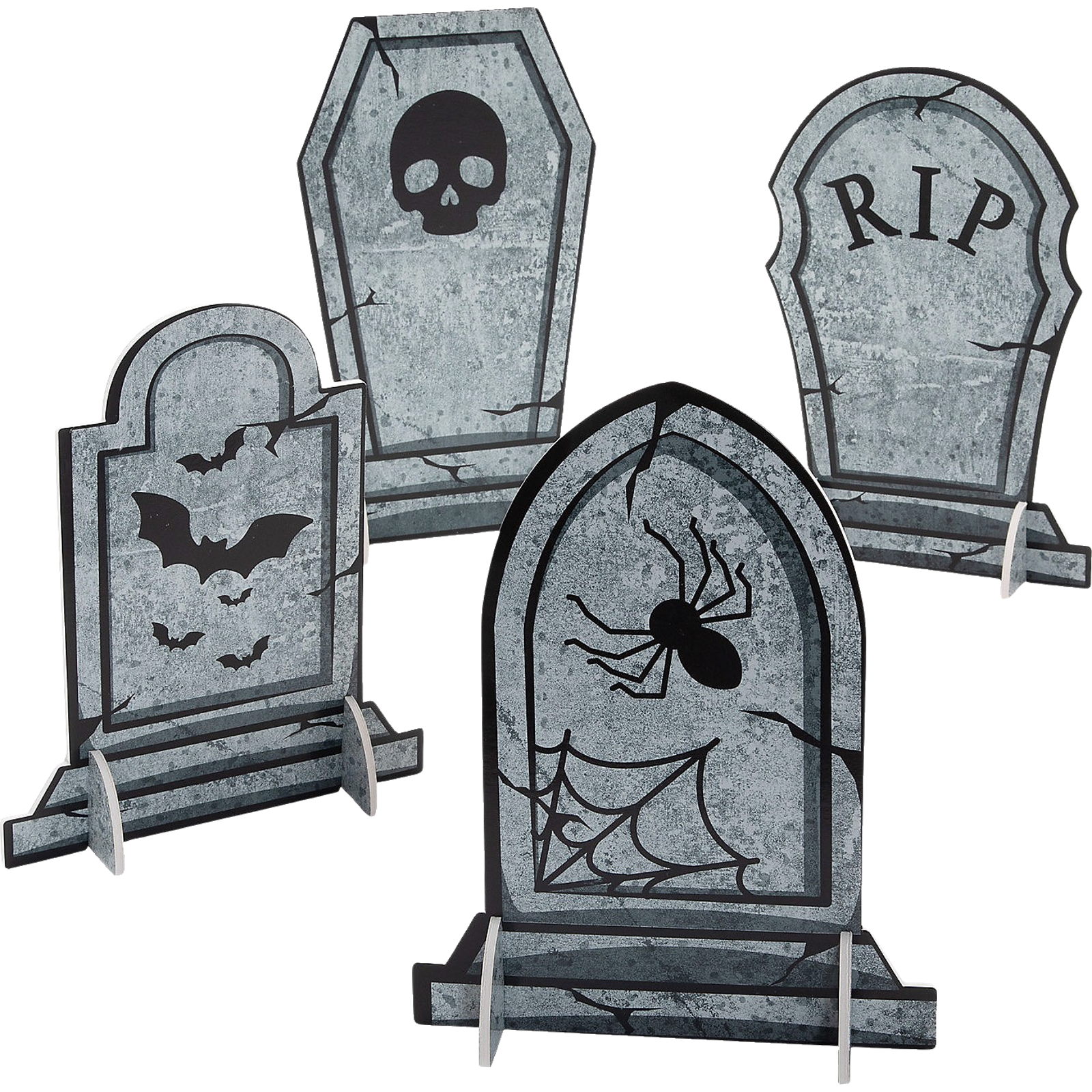 Halloween Headstone Foam Centrepieces (Pack of 4)