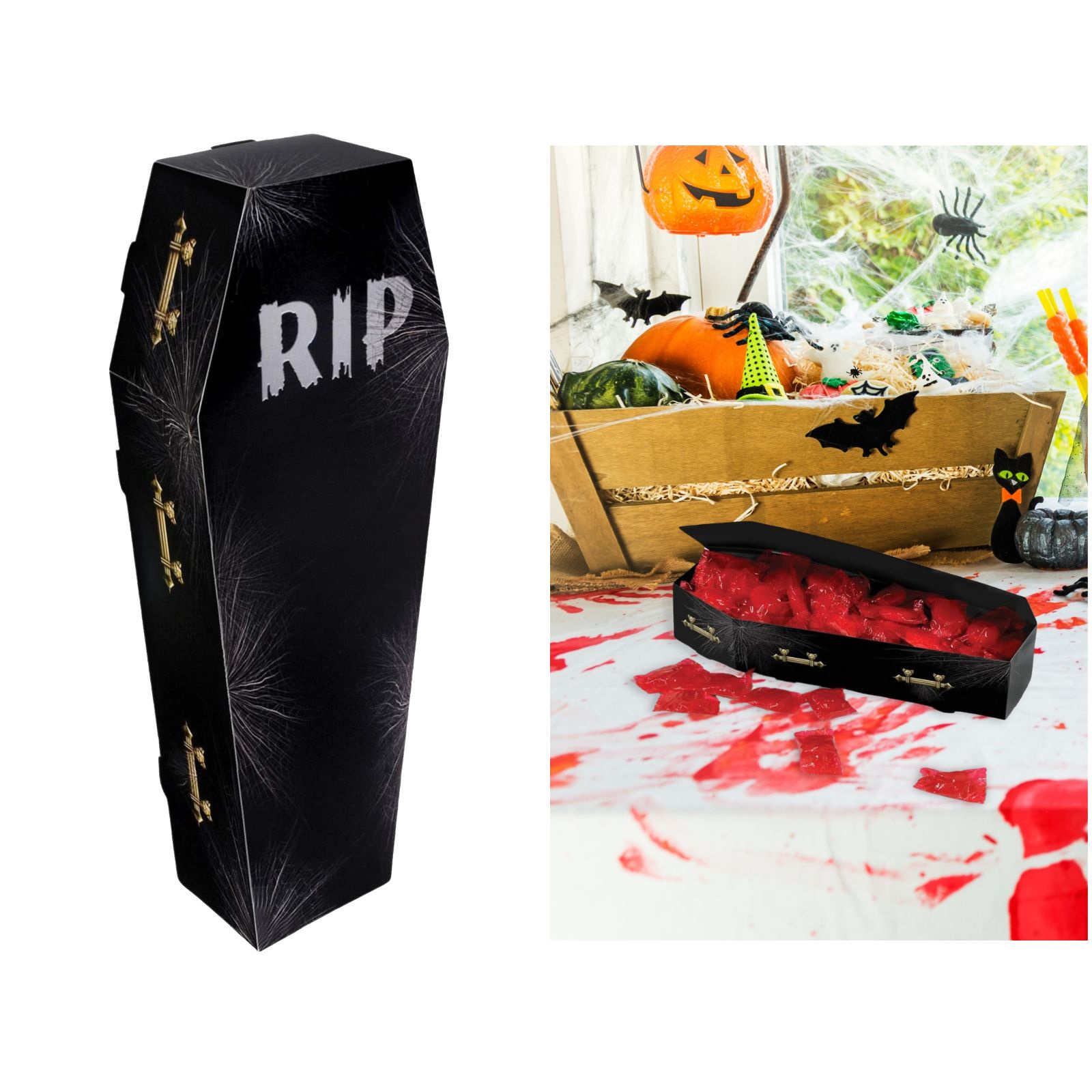 3D Coffin Centerpiece Decoration
