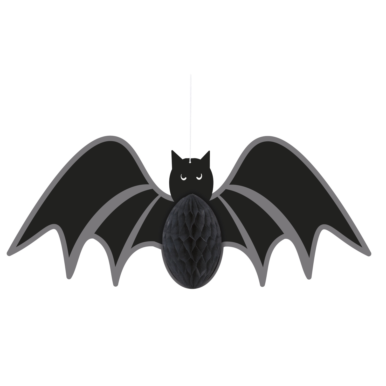 Large Hanging Bat Honeycomb Decoration