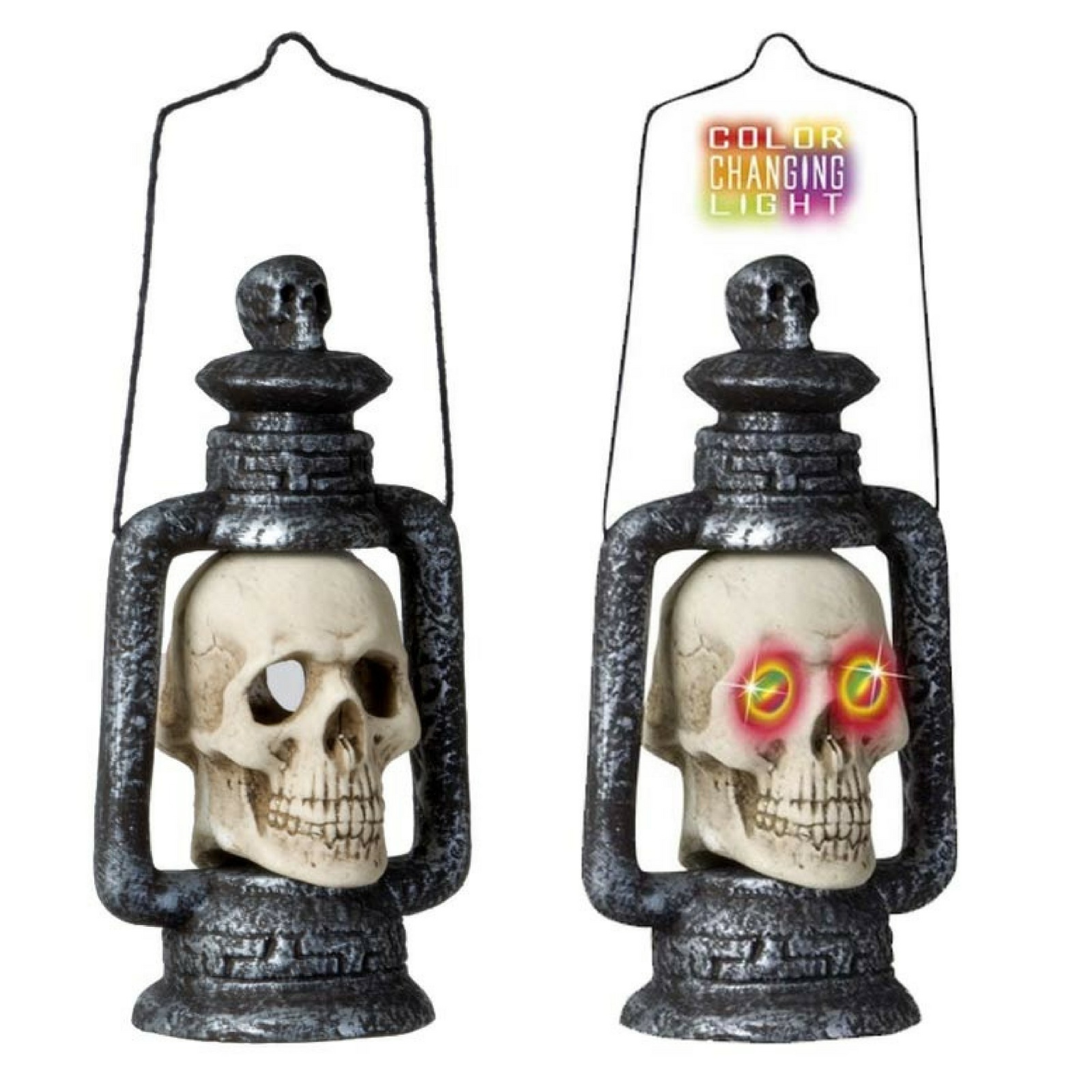 Halloween Light Up Skull Lantern