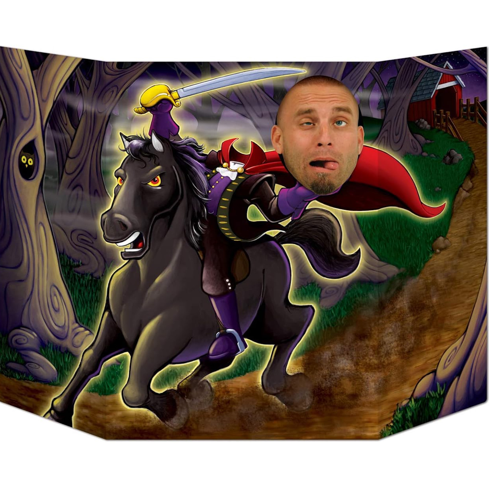 Headless Horseman Face Photo Prop