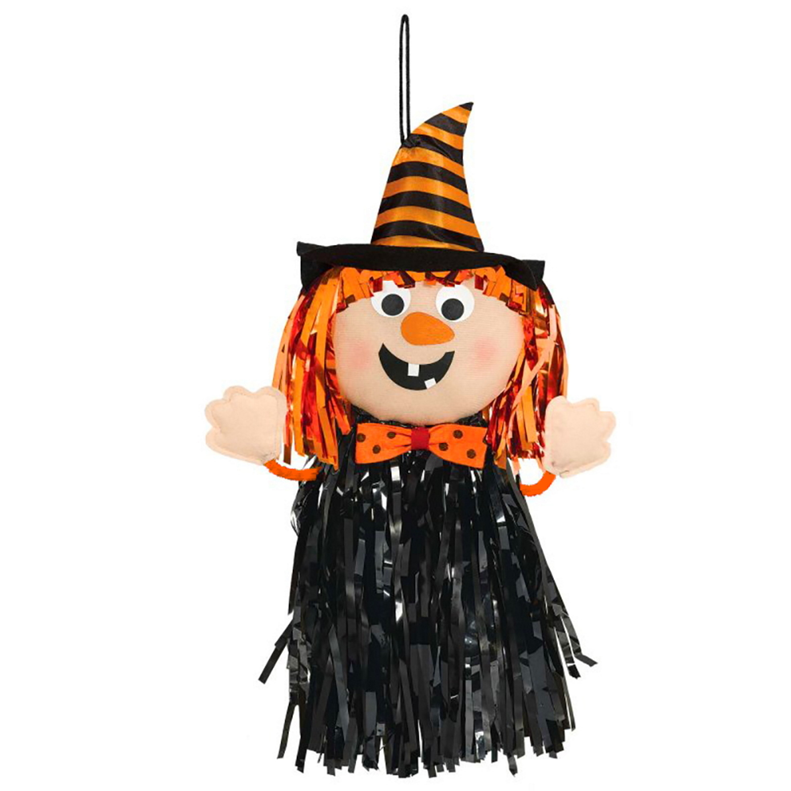 Fringed Friendly Witch Hanging Decoration