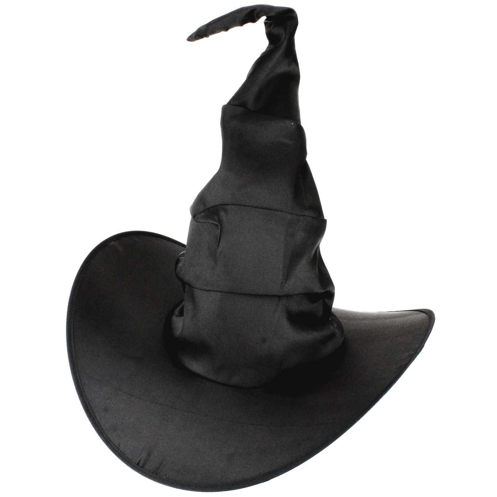 Black Satin Witches Hat 56cm