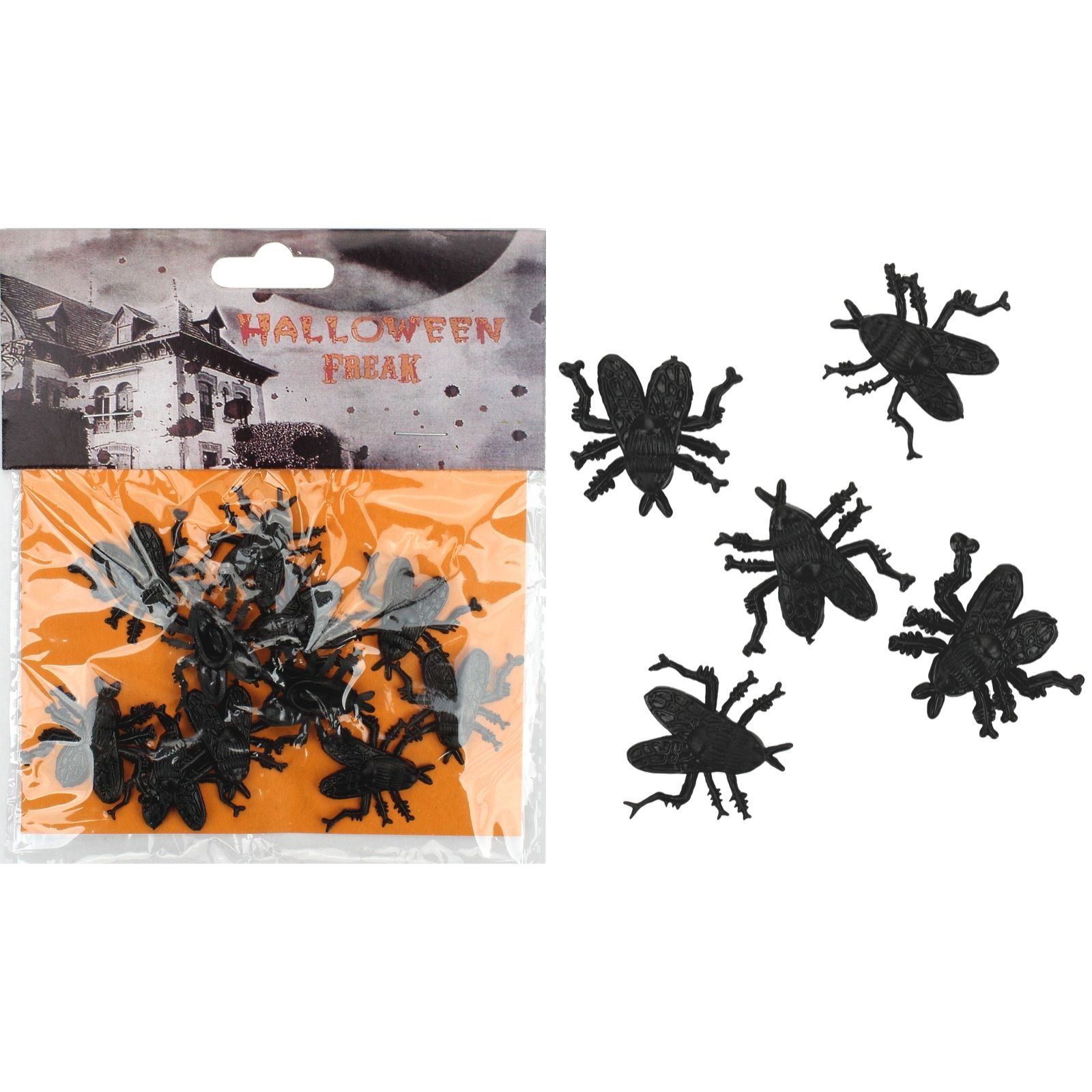Creepy Plastic Flies (Pack of 10)