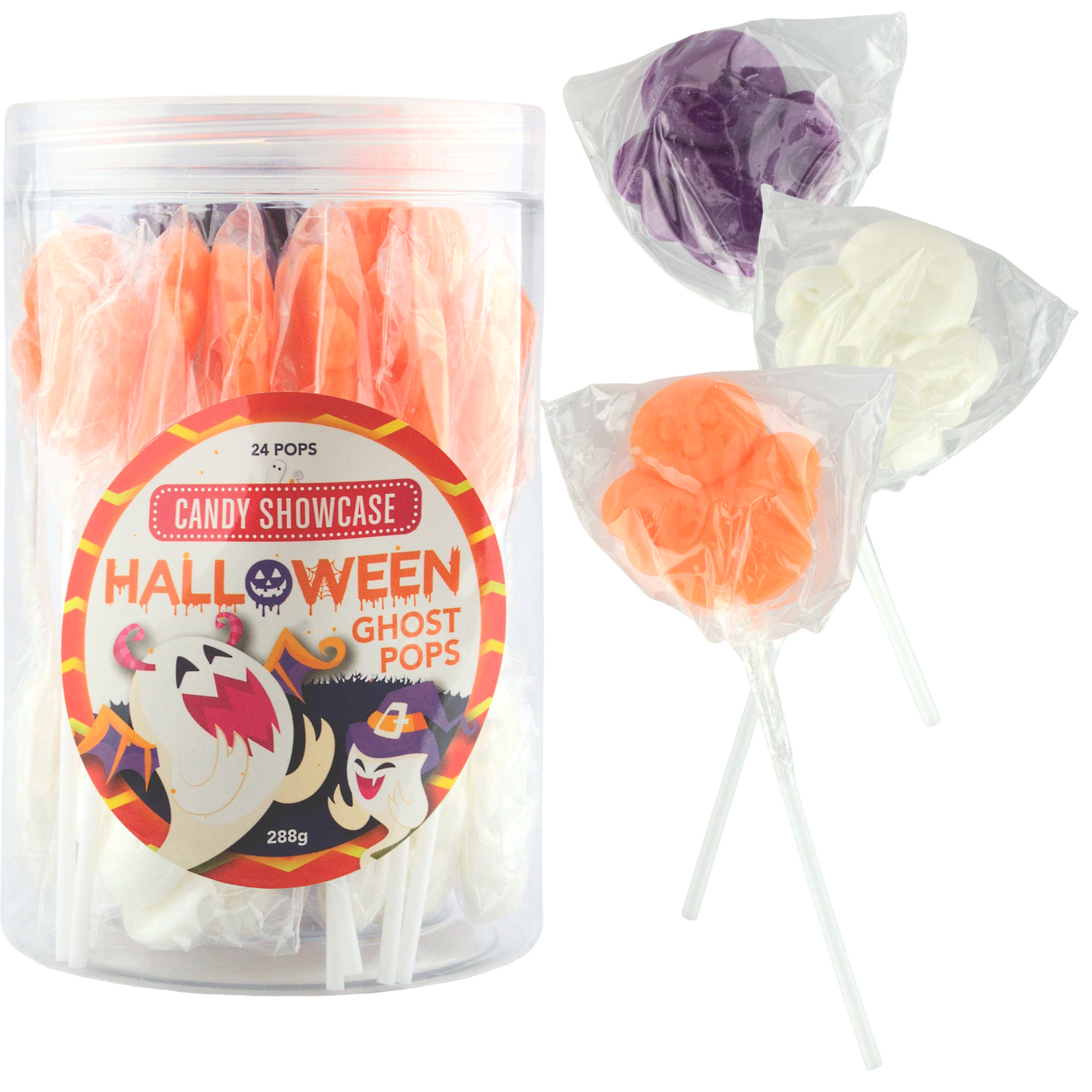 Halloween Ghost Lollipops (Pack of 24) 