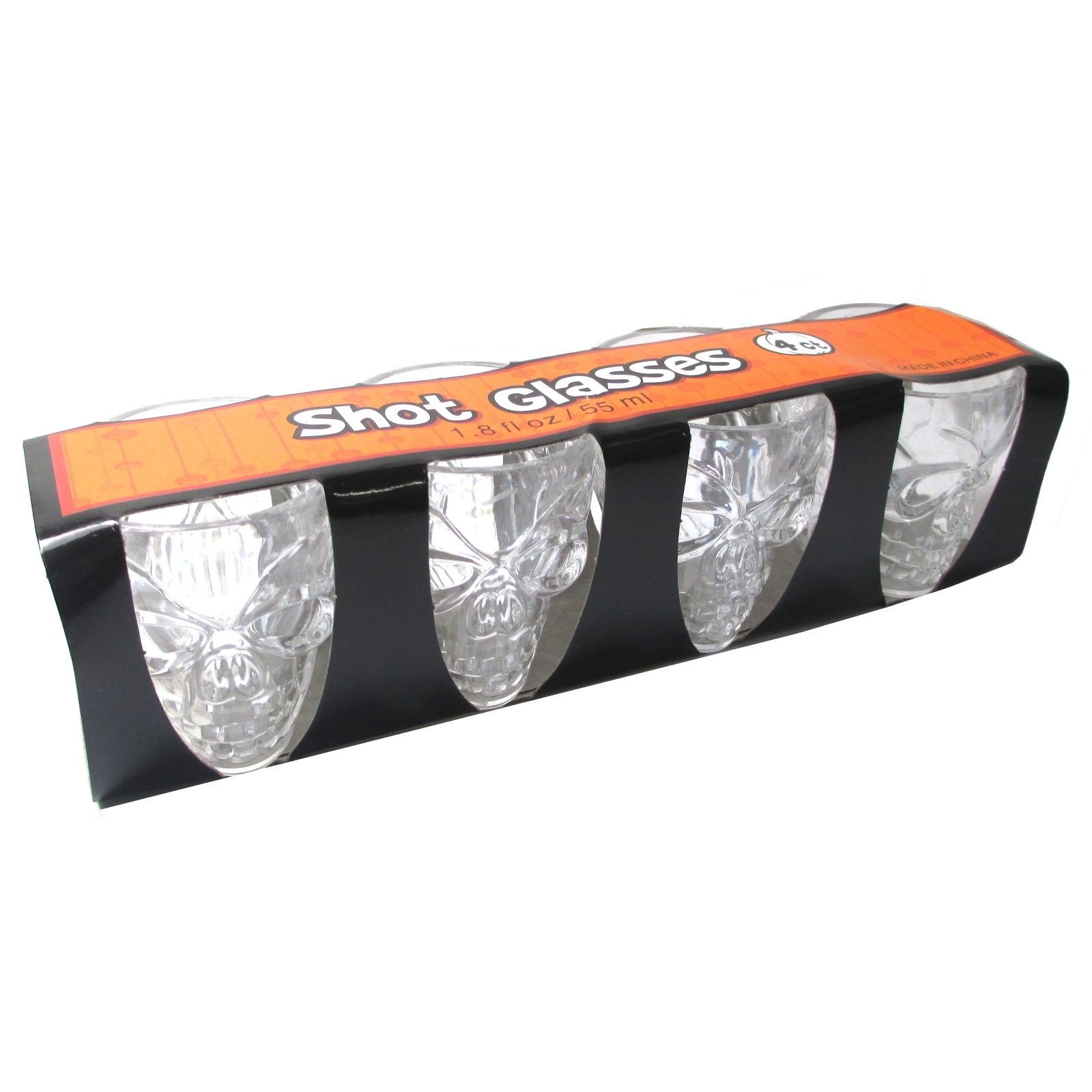 Plastic Skull Shot Glasses (Pack of 4)