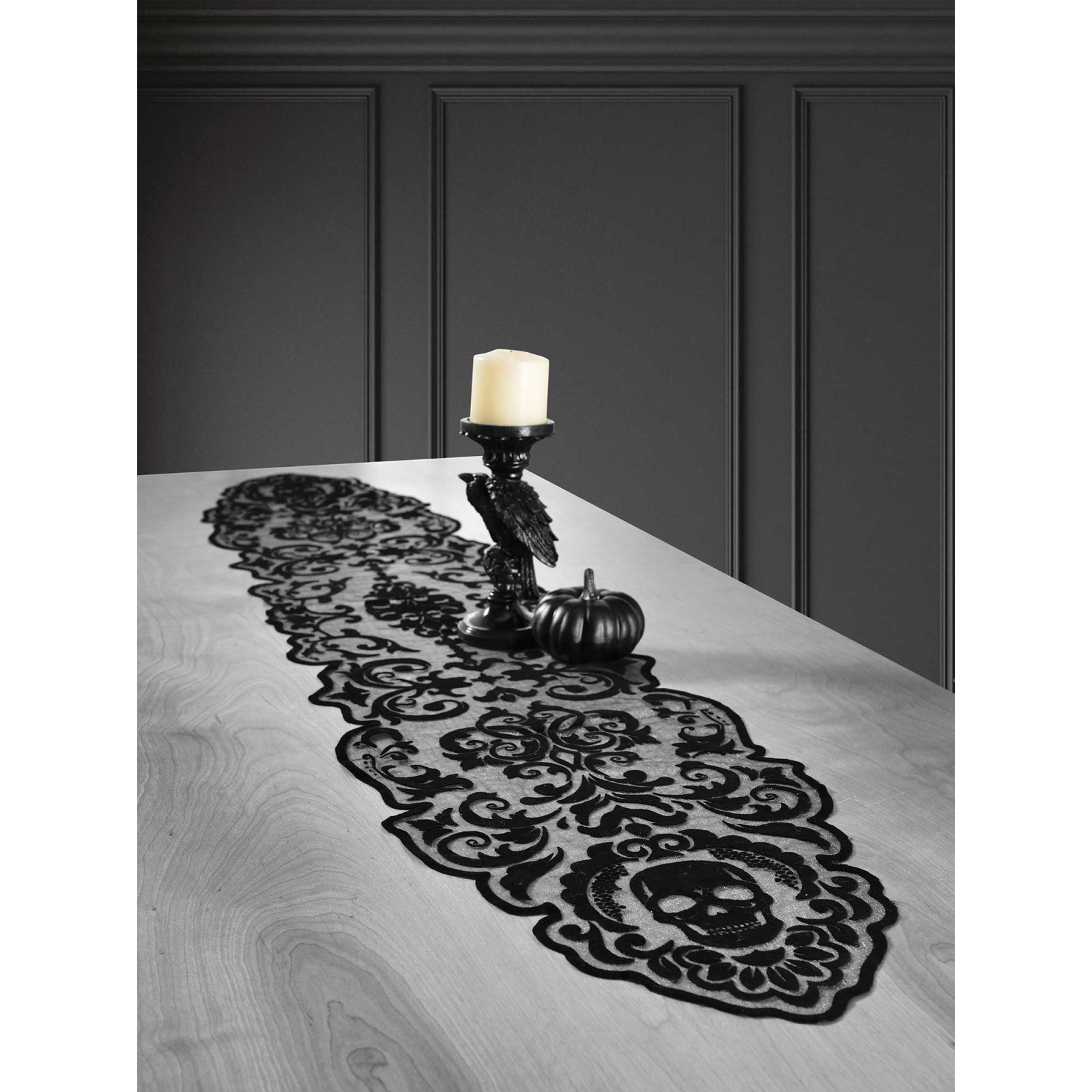 Boneyard Glam Fabric Table Runner