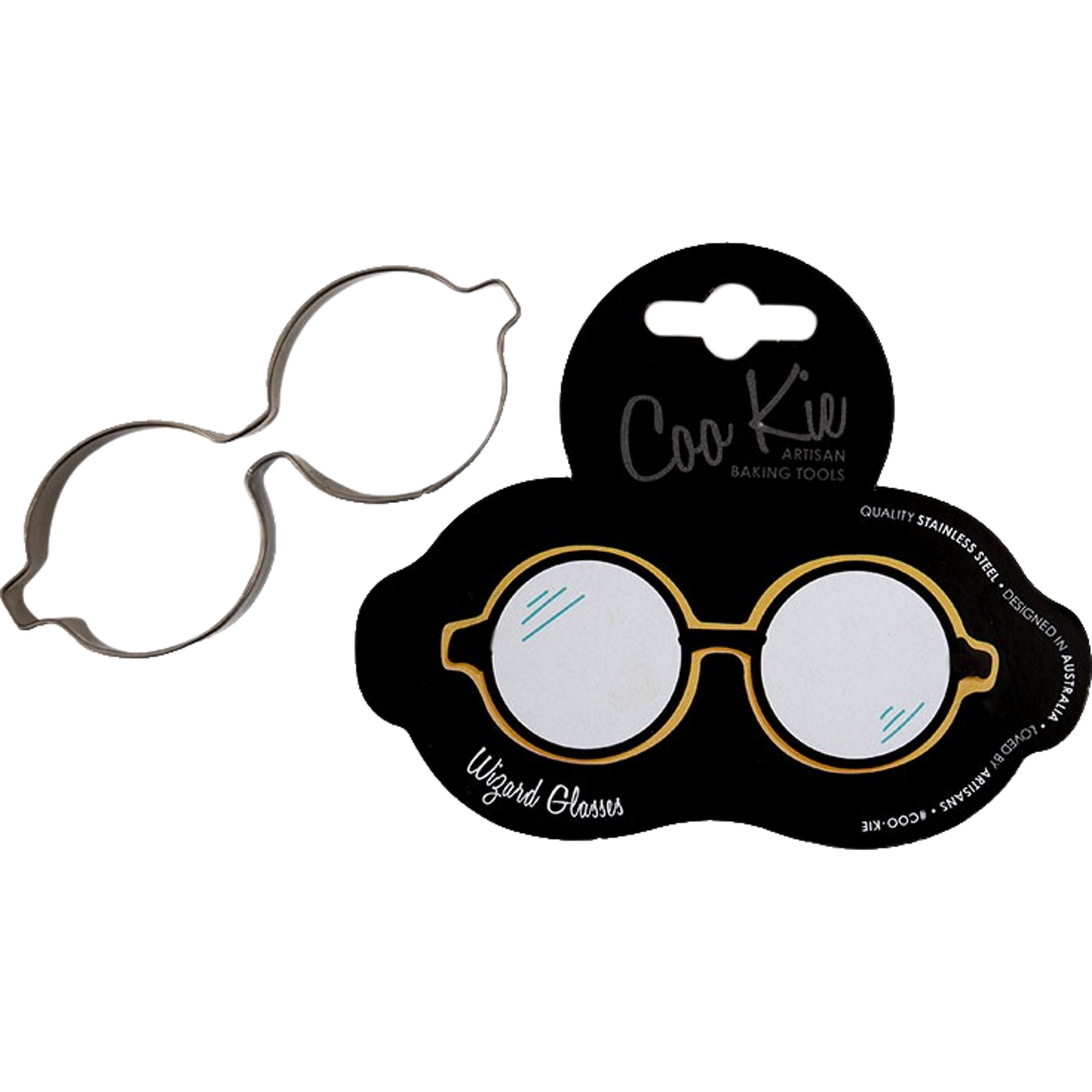 Coo Kie Wizard Glasses Cookie Cutter 