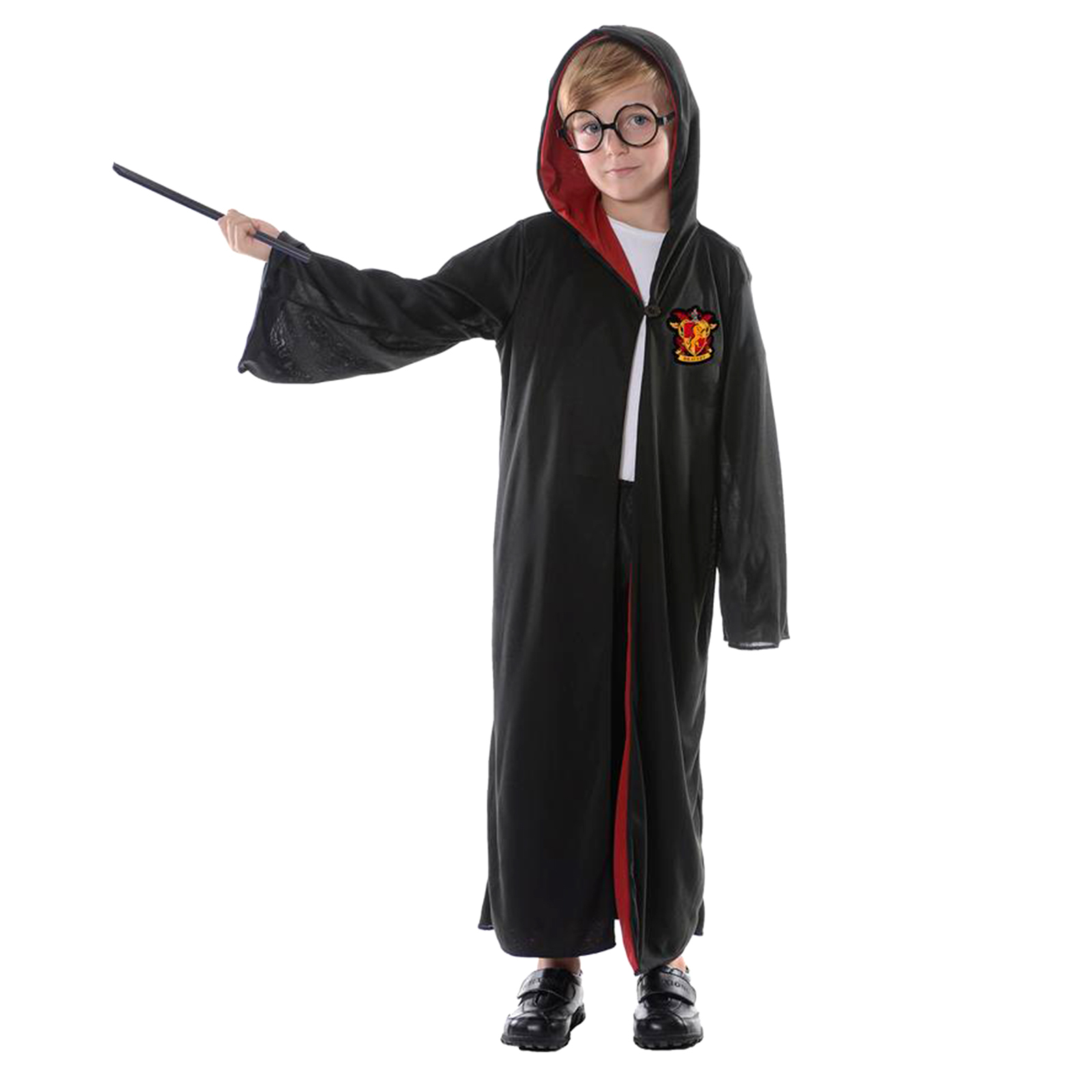 Wizard Robe (Red) with Glasses (6-9 Years)