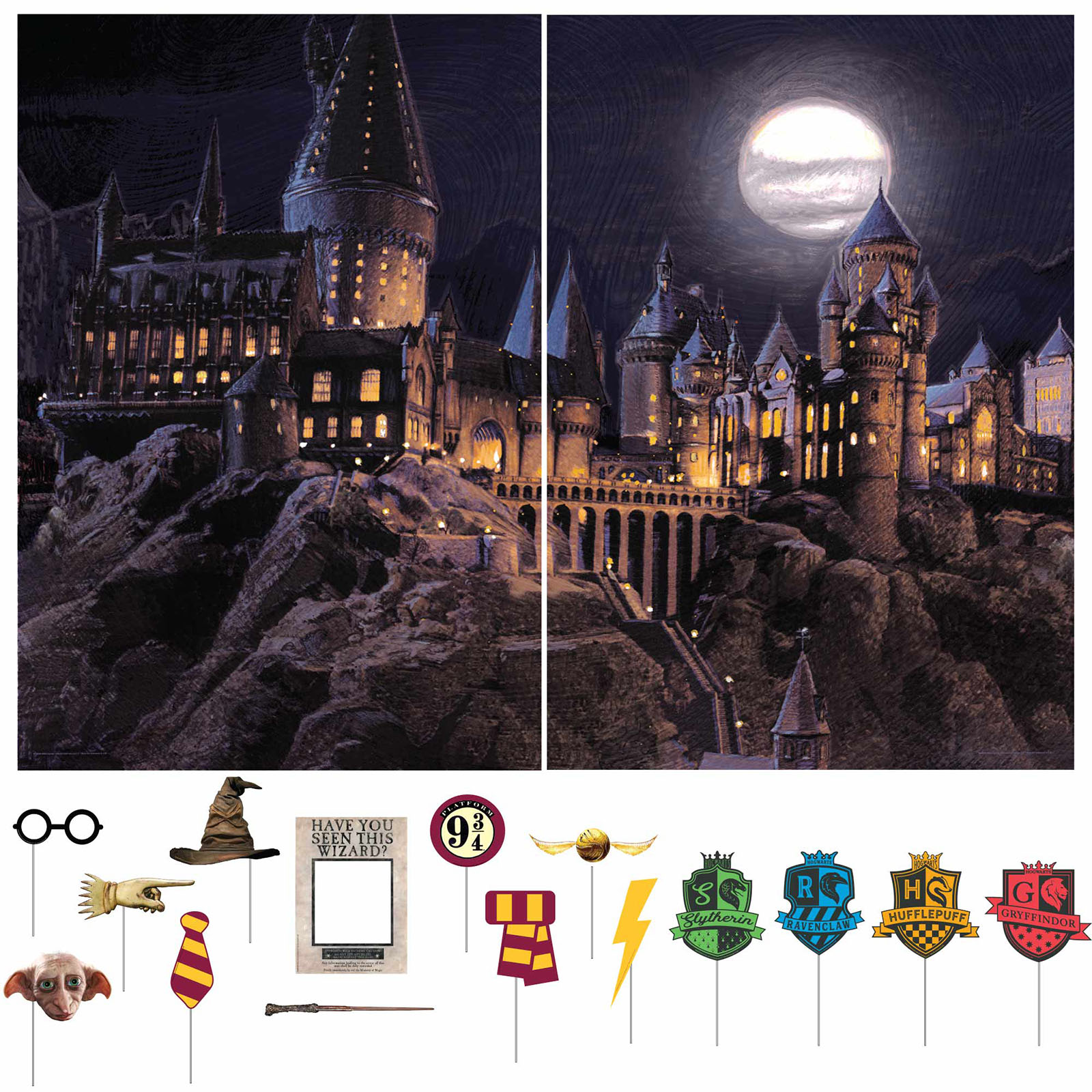 Harry Potter Hogwarts Castle Scene Setter With Photo Props