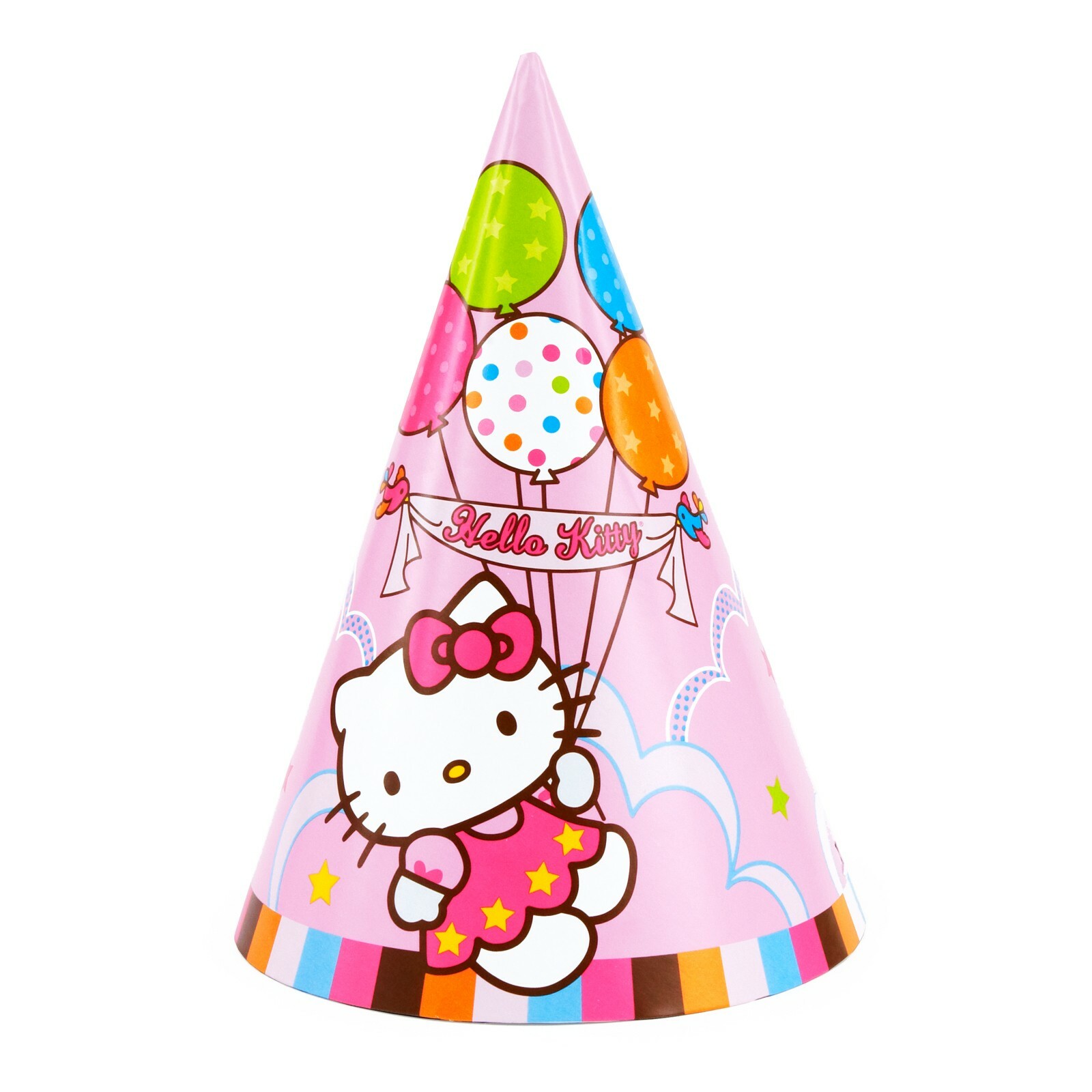 Hello Kitty Party Hats (Pack of 8)